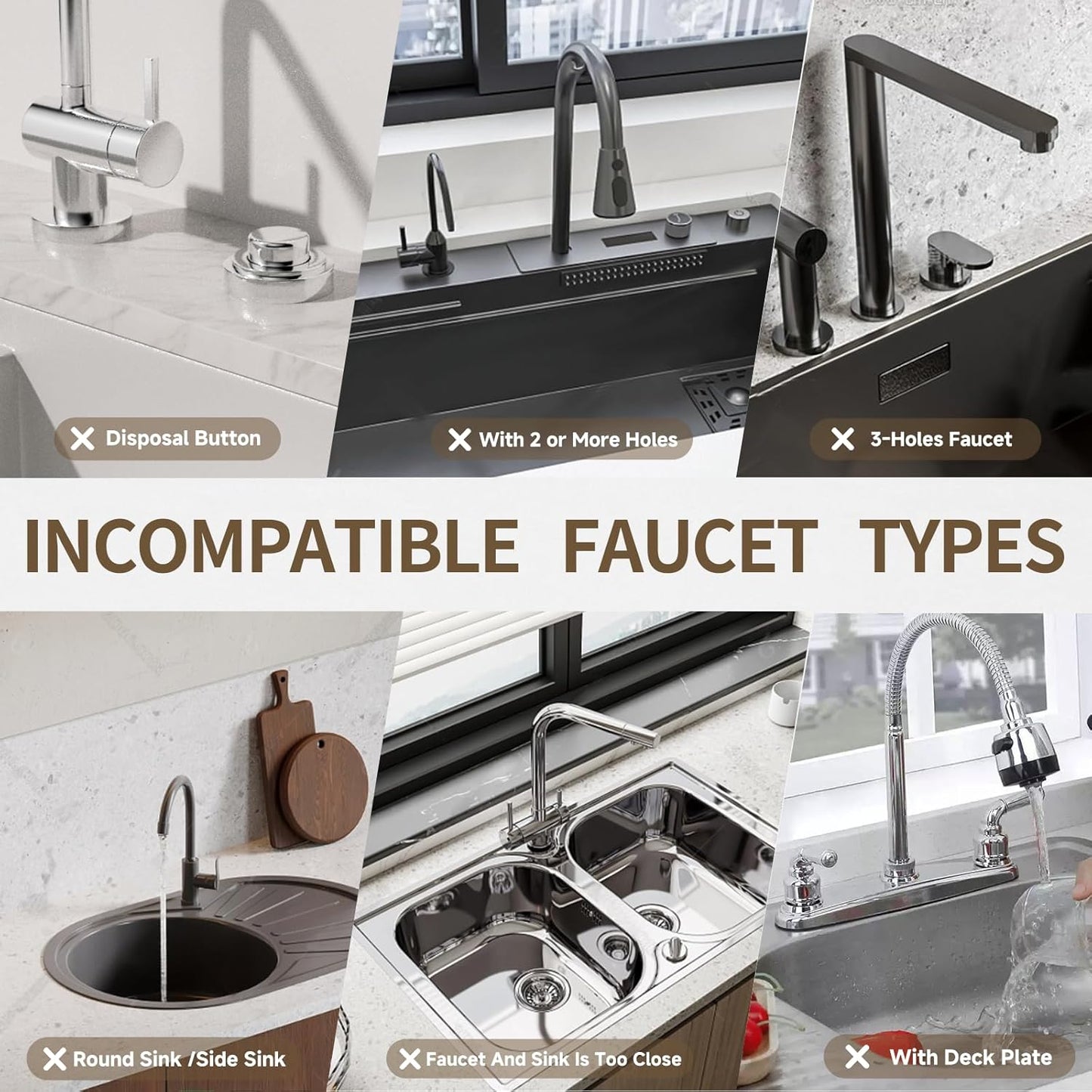 Faucet Mat for Kitchen Sink, Diatomite Stone Drying Sink Protectors, Bathroom Faucet Splash Guard, Quick Dry Water Absorbing, Non-Slip Stone Tray for Kitchen Counter, Grey, 15.7" x 3.9"