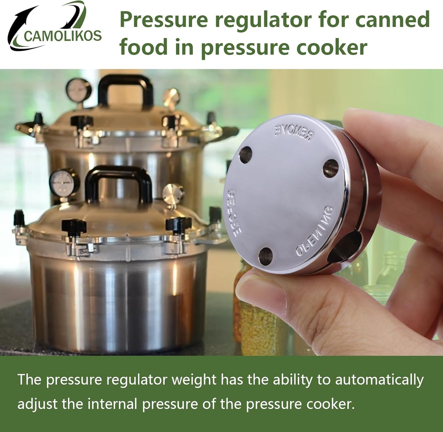 Pressure Regulator Weight Fits for All American Pressure Cooker Canner 10.5qt 15.5qt 21.5qt 25qt 30qt 41.5qt Part of the Automatic Pressure Control