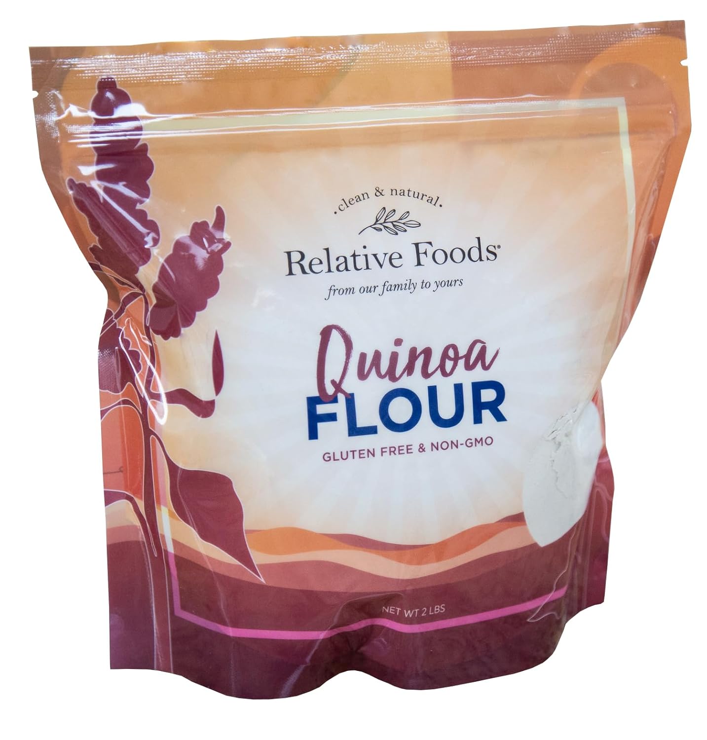 Relative Foods Quinoa Flour – 2 lb | Naturally Gluten Free, Non-GMO | Finely Milled Ancient Grain | Plant-Based Flour for Baking and Cooking.