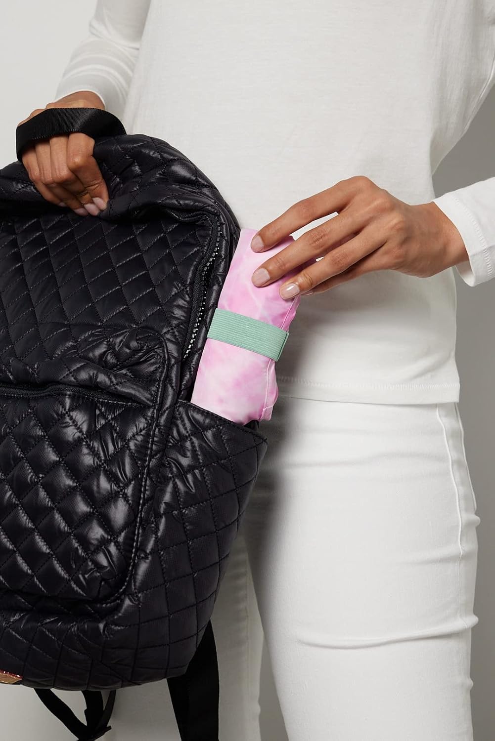 Reusable Grocery Bag - Stylish Shopping Bag for Groceries - Foldable Tote Bag - Medium Size