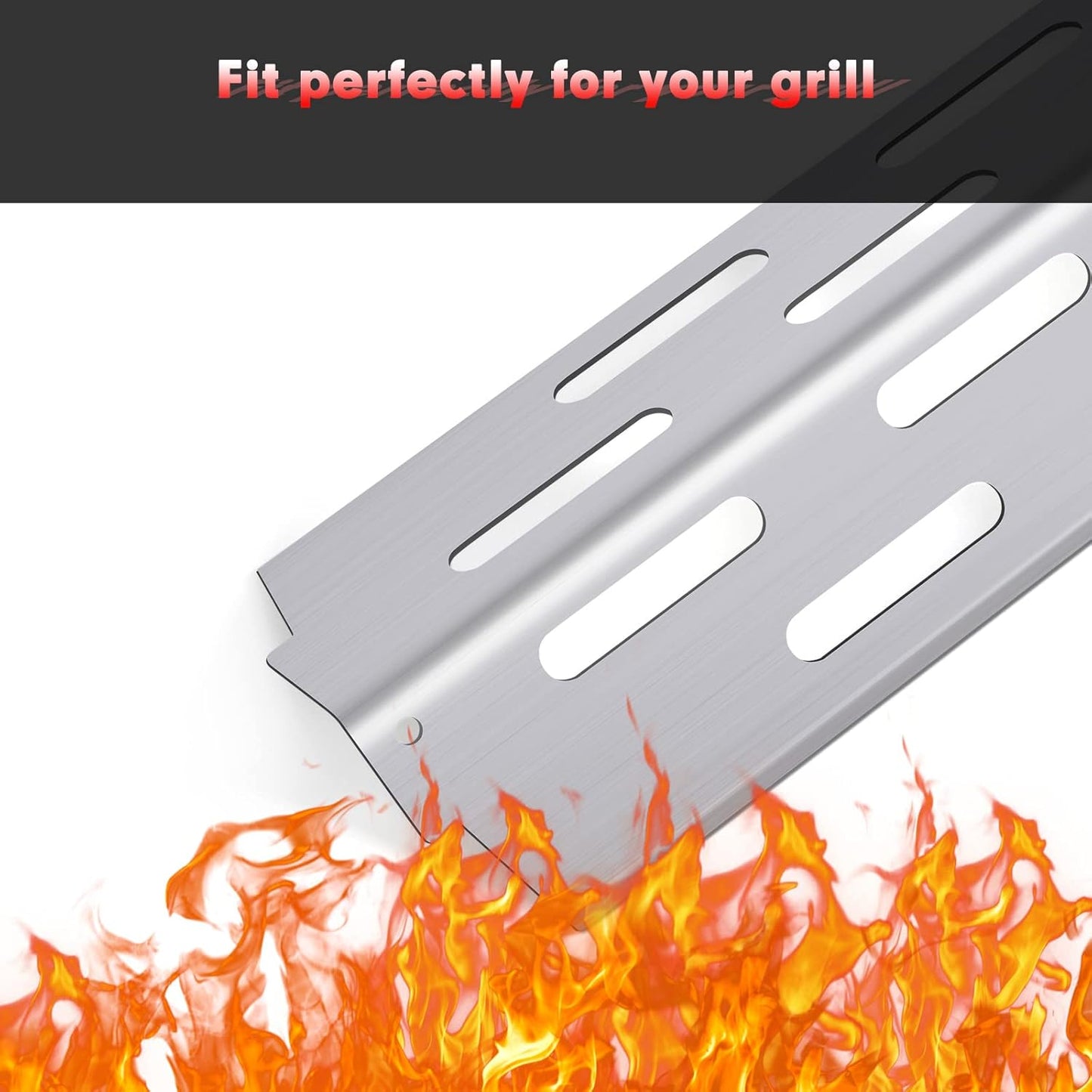 Grill Grates Flavorizer Bars Parts for Weber Genesis II E-410, S-410, Genesis II LX E-440, S-440, Weber 66089, 66097, 66041, 66033, 66796, Stainless Steel Grids Flavor Bars Heat Deflectors