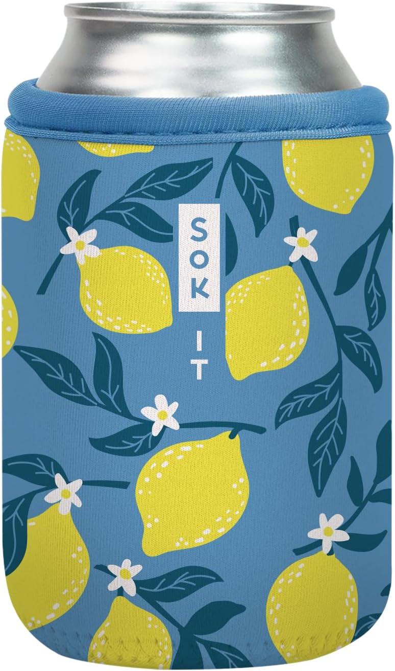 Sok It CanSok Sleeve for Beer & Soda Insulated Neoprene Cover (Main Squeeze, 12oz Can Sleeve)