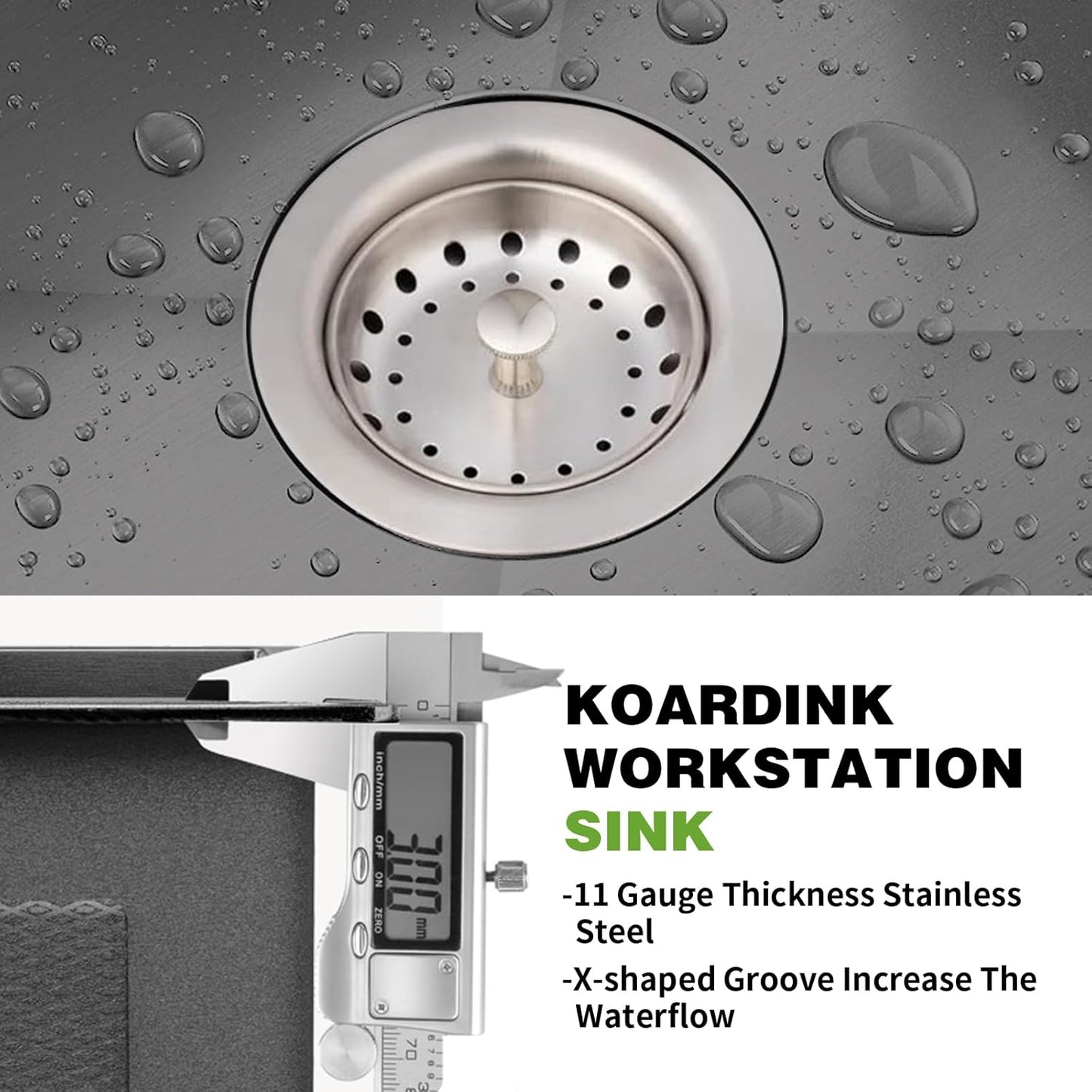 Black Kitchen And Bar Sink, 15x17 Inch Stainless Steel Drop In Kitchen Sink Modern Single Bowl Topmount Bar Sink Combo-Silicon Mat,Drain Strainer Set Compatibility With Various Kitchen & Bar Style