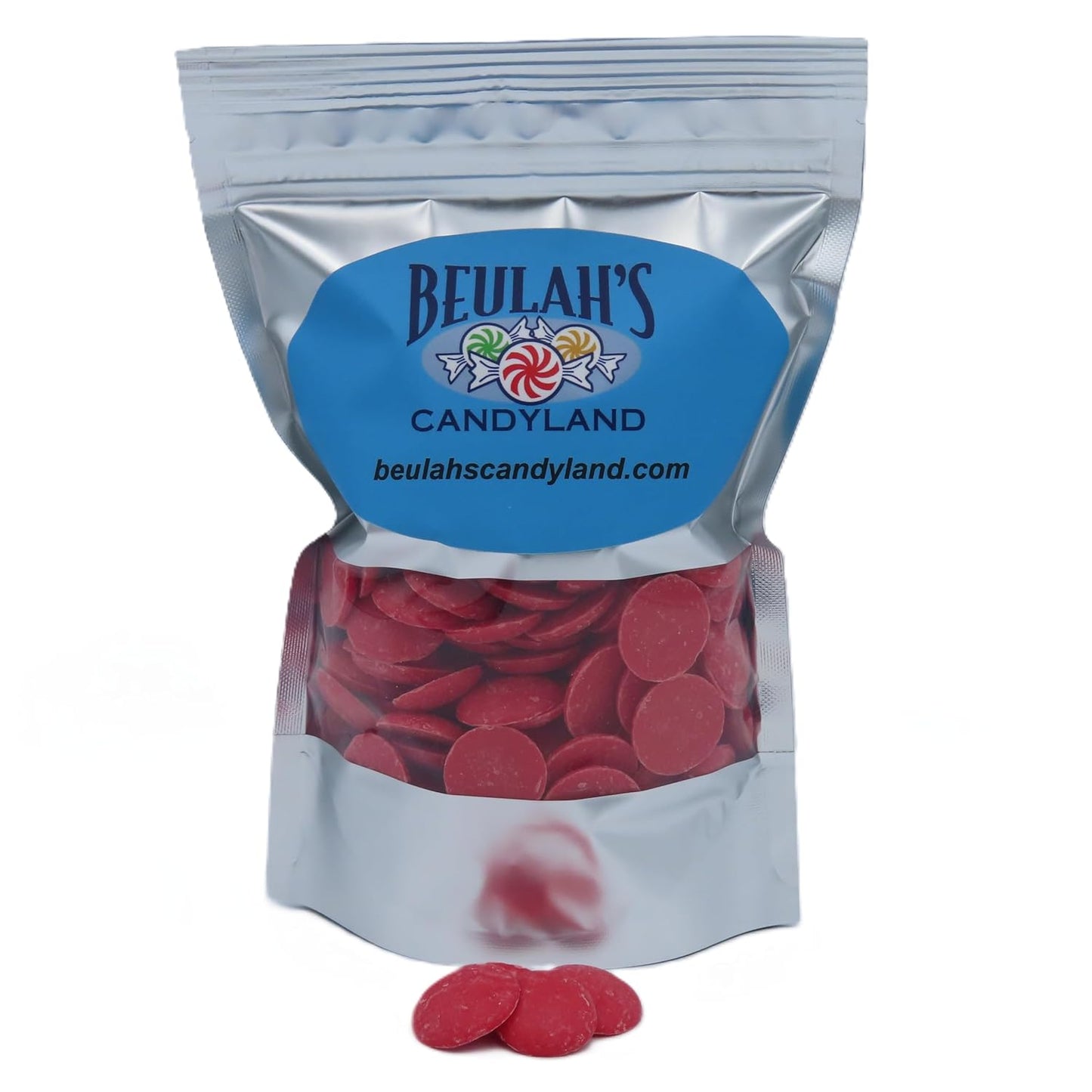 MERCKENS Coating Wafers, Red Melting Chocolate, 1 Pound Package