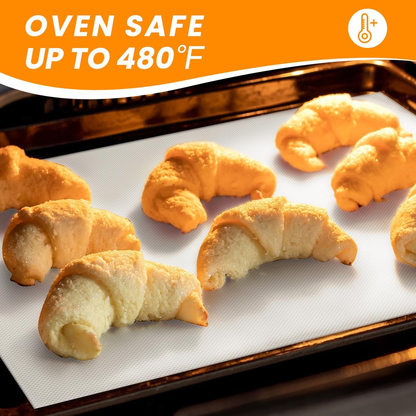 Silicone Baking Mat Roll-Customizable Silicone Mat for Baking- Heat Resistant Silicone Macaron Baking Mat for Cookie Bread Pizza, Reusable& Dishwasher Safe