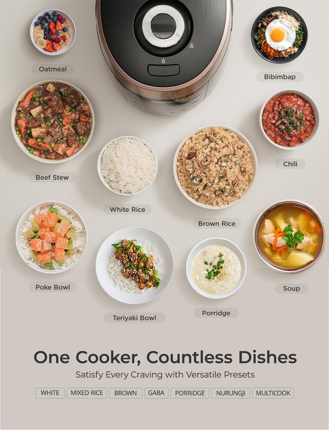 CUCKOO CRP-P1009SB 10-Cup (Uncooked) / 20-Cup (Cooked) Heating Pressure Rice Cooker & Warmer with Nonstick Inner Pot, 13 Menu Modes, Fuzzy Logic Tech, 3 Voice Guide, Auto Clean (Black)
