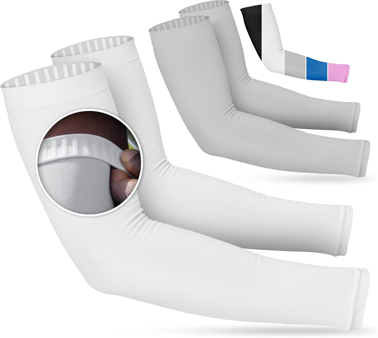 SportsTrail Cooling Arm Sleeves for Men & Women – Breathable, UV Sun Protection, Sports Arm Sleeves for Women, Men & Youth