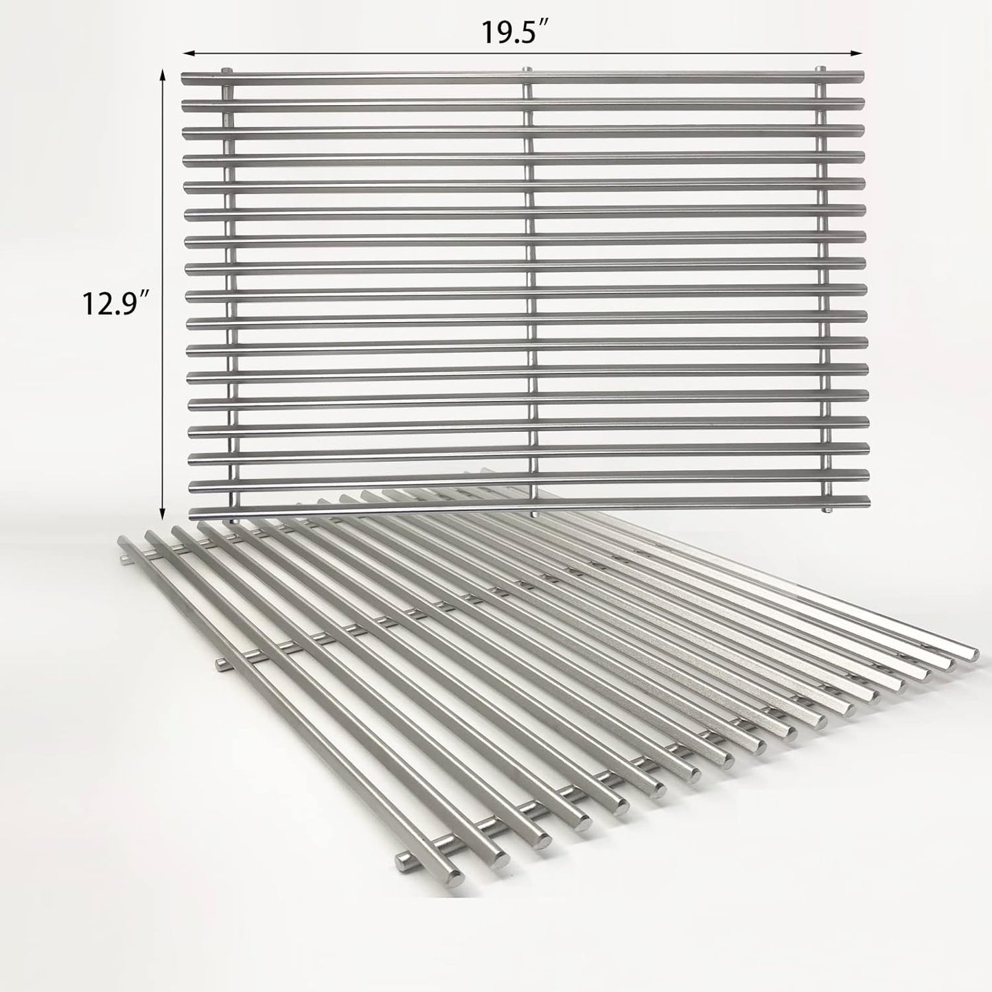 9.5MM 19.5" Sear Grate for Weber Genesis 300 Series, E310 E320 E330 S310 S320 S330, Weber Grill Grate Stainless Steel Cooking Grates Replacement Parts Weber Genesis Grill Grates 7528 7524