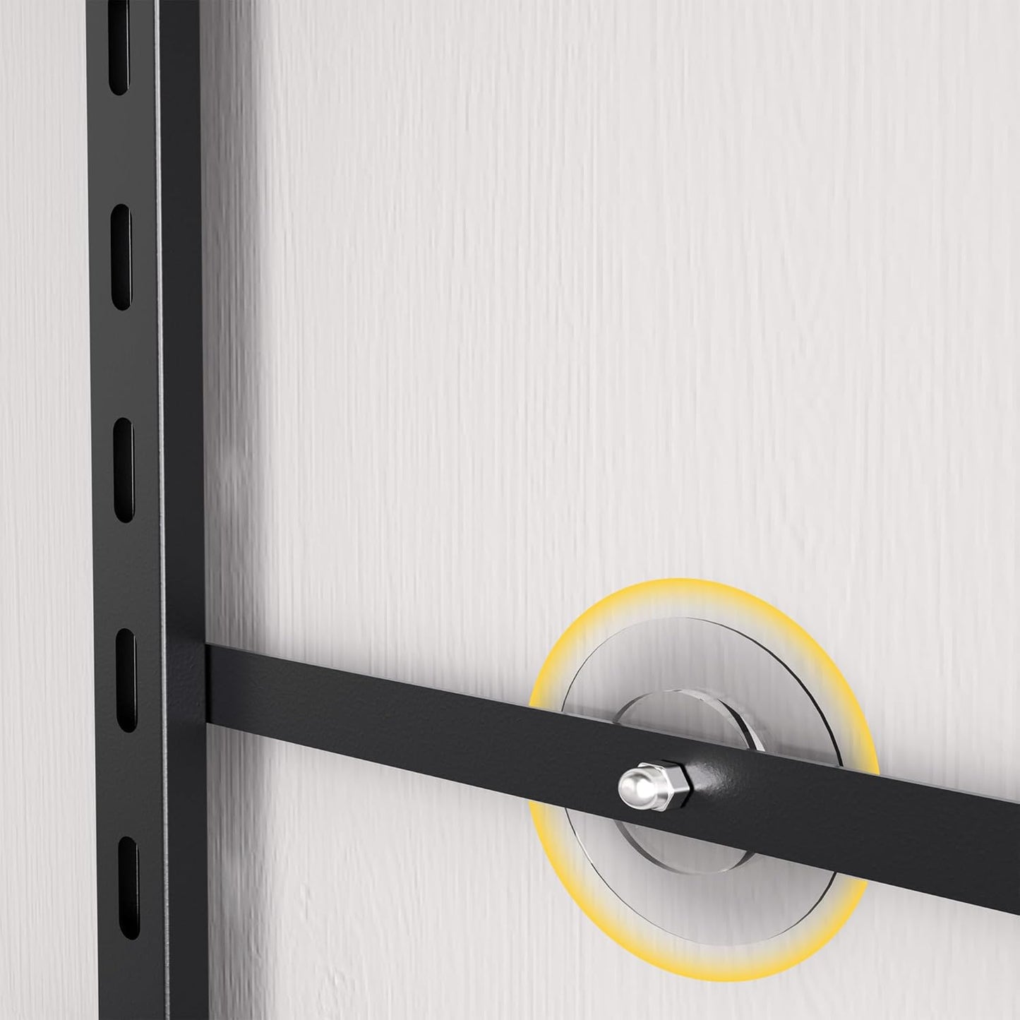 Pantry Door Organizer 12 Inch Wide, 9 Tier Hanging Adjustable Over the Door Spice Rack For Narrow Space,Matt Black