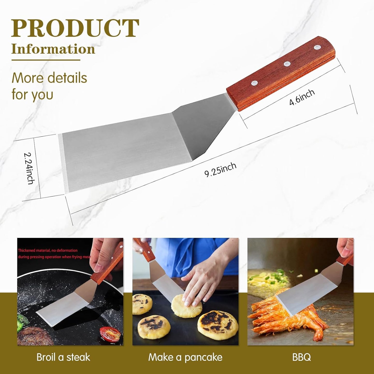 40oz Pancake Batter Dispenser Stainless Steel with Metal Spatula, Stand, Squeeze Handle and Versatile Silicone Funnel, Baking Tool for for Pancake, Cake, Cupcake, Waffles and Muffins Making