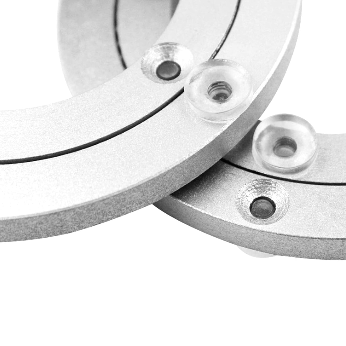 Aluminium Alloy Turntable Bearing, Heavy Duty Swivel Turntable Lazy Susan Rotating Bearing Turntable Round Dining Table Smooth Swivel Plate Hardware, 8"
