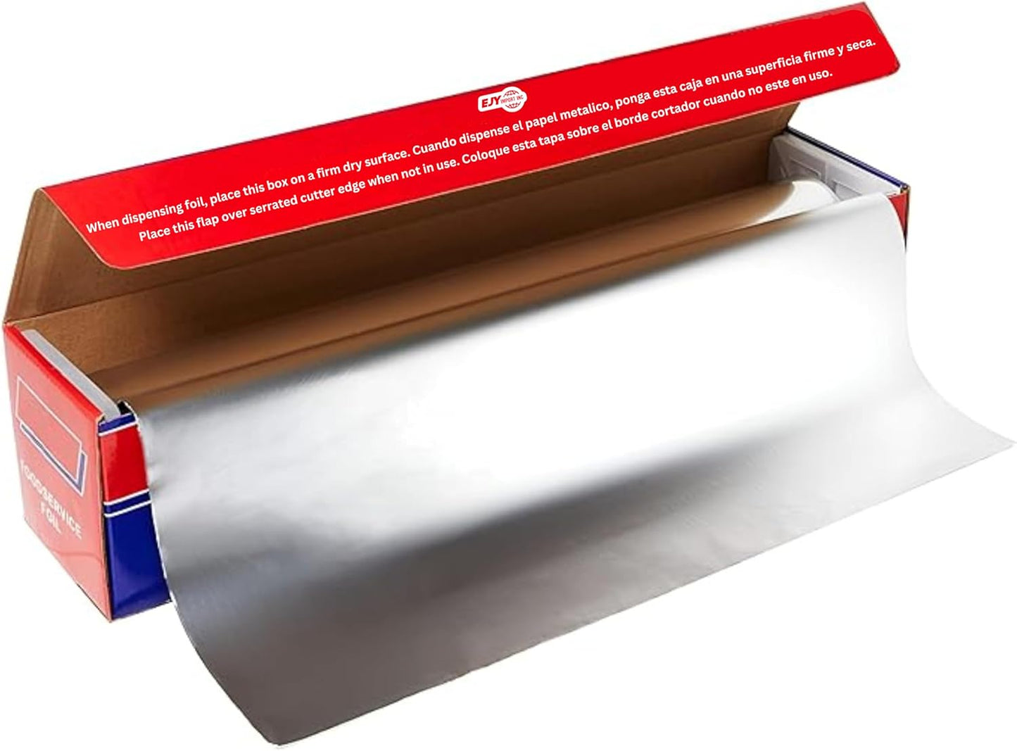 18” x 500 Feet Heavy Duty Aluminum Foil Wrap | Commercial Grade for Food Service Industry | Aluminum Silver Foil for Cooking, Baking, Roasting, BBQ & Parties | 18"x 500 Feet Long. (1)