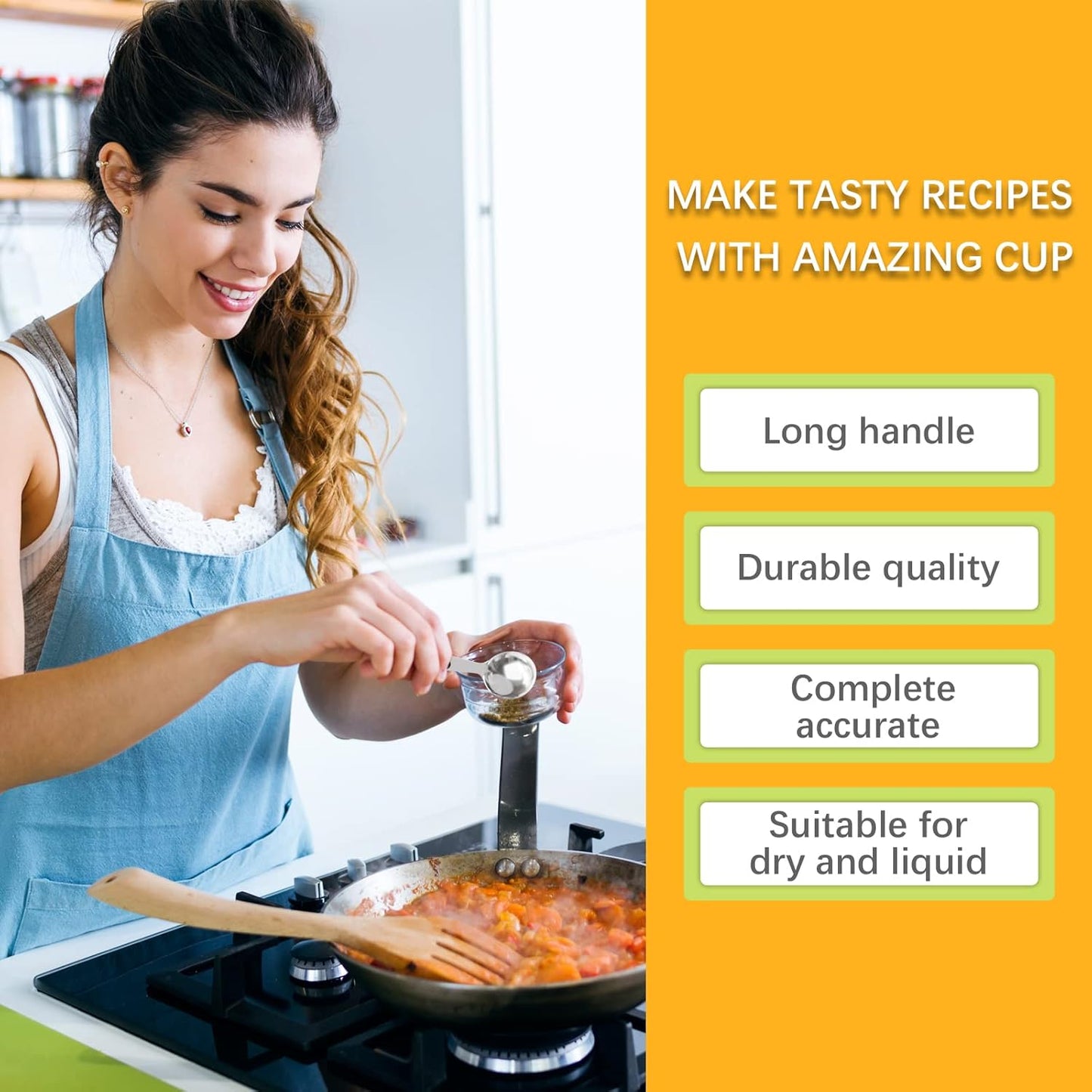 2PCS 1 Tbsp(3tsp, 1/2oz, 15ml) Single Measuring Spoon with Black Silicone Grip, Stainless Steel Individual Measure Scoop Only