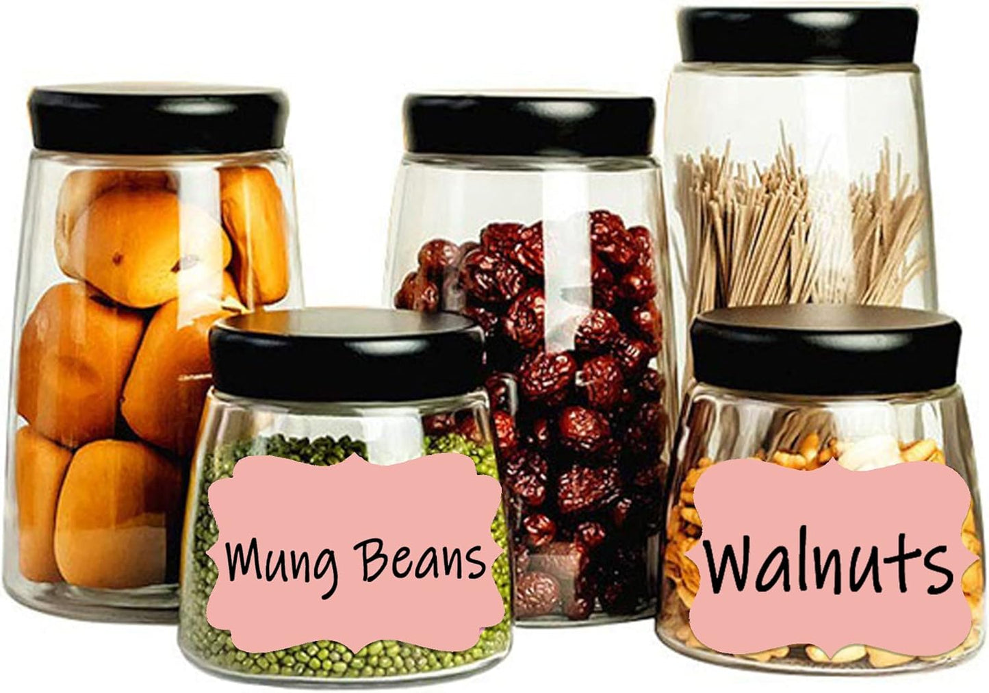 SALEMAR 2 x 3 inch Rose Gold Sticker Labels 200PCS Sticky Tag Stickers for Essential Oil, Bottles, Food, Jars, Canning, Christmas(Rose Gold)