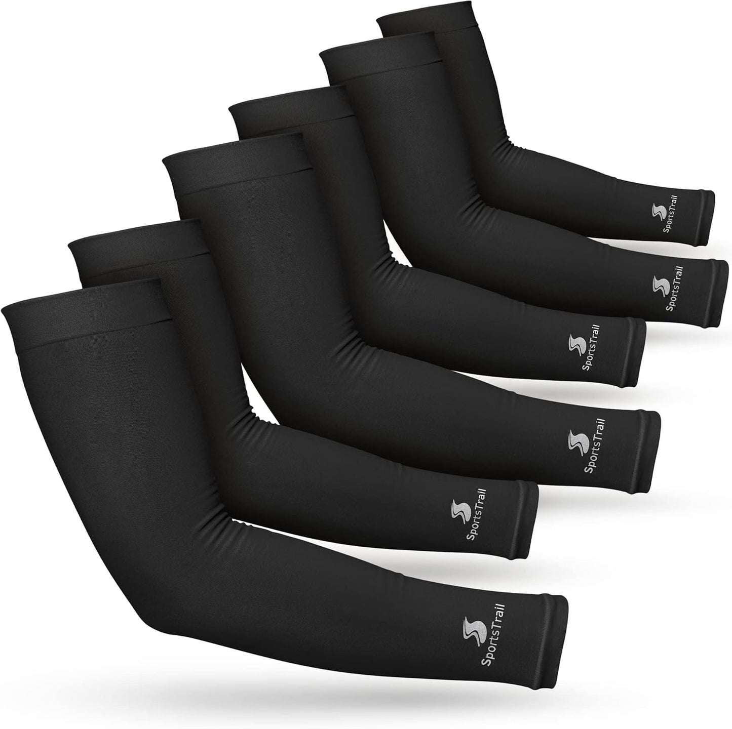 SportsTrail Cooling Arm Sleeves for Men & Women – Breathable, UV Sun Protection, Sports Arm Sleeves for Women, Men & Youth