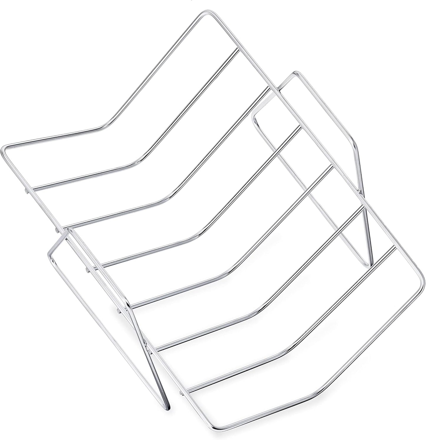 Amazon Basics Stainless Steel Rectangular Roasting Pan with Rack, 16 in