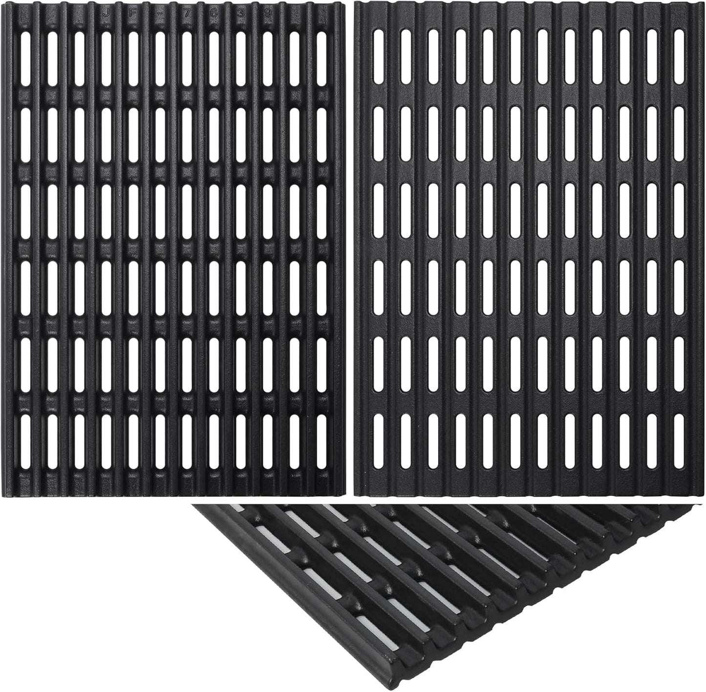 SafBbcue Upgrade 720-0830H Grill Grates for Nexgrill 720-0888N 720-0830A 720-0670C 720-0888S 720-0783EH 720-0888 720-0783W Charbroil 463449914 463446015 Grill Parts Heacy-Duty Cast Iron