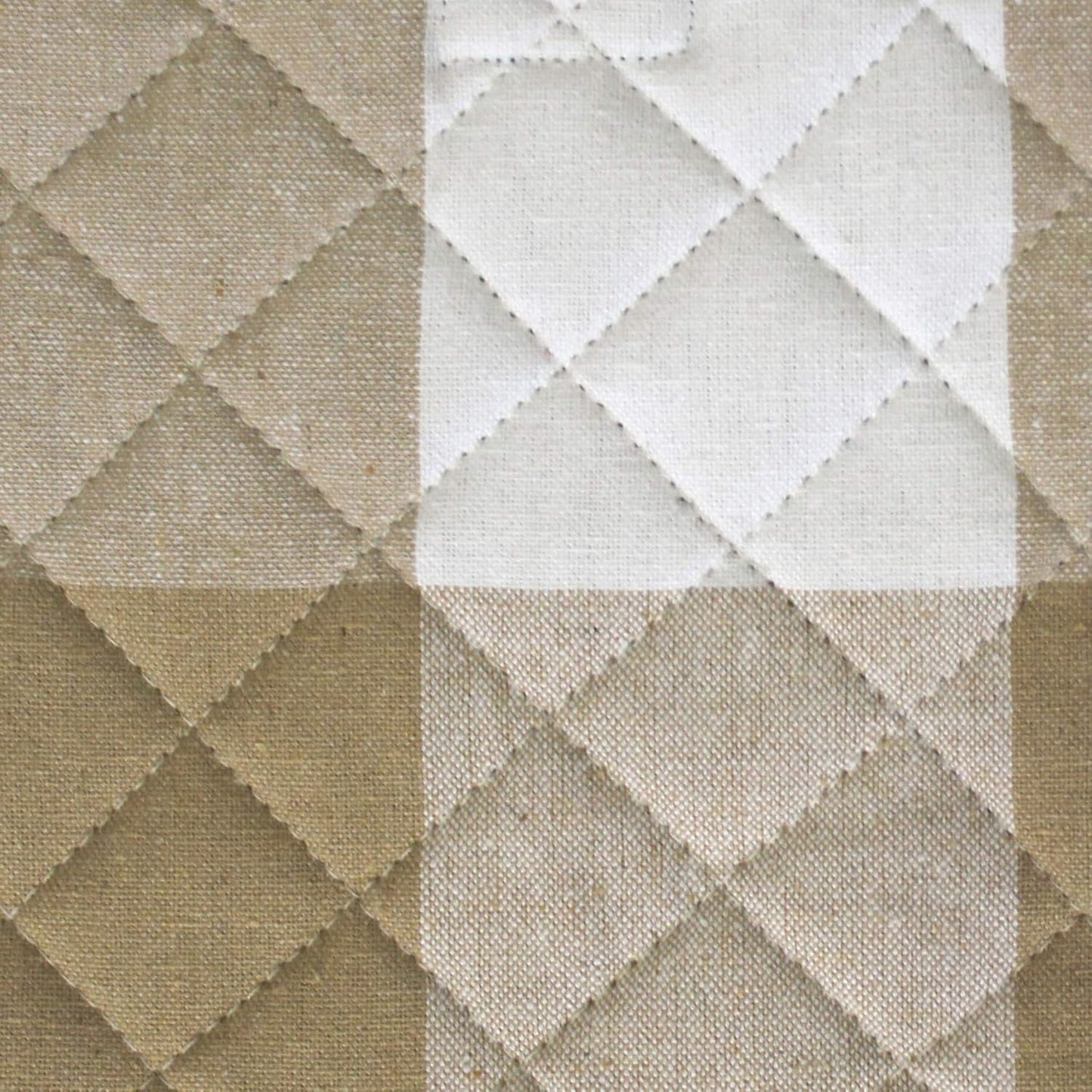 Encasa Homes 8 inches Oven Microwave Potholders (2 pc Set) for Kitchen Cooking & Baking - Heat Resistant, Thick & Safe, Protection of Hands from Hot Utensils - Buffalo Beige Checks