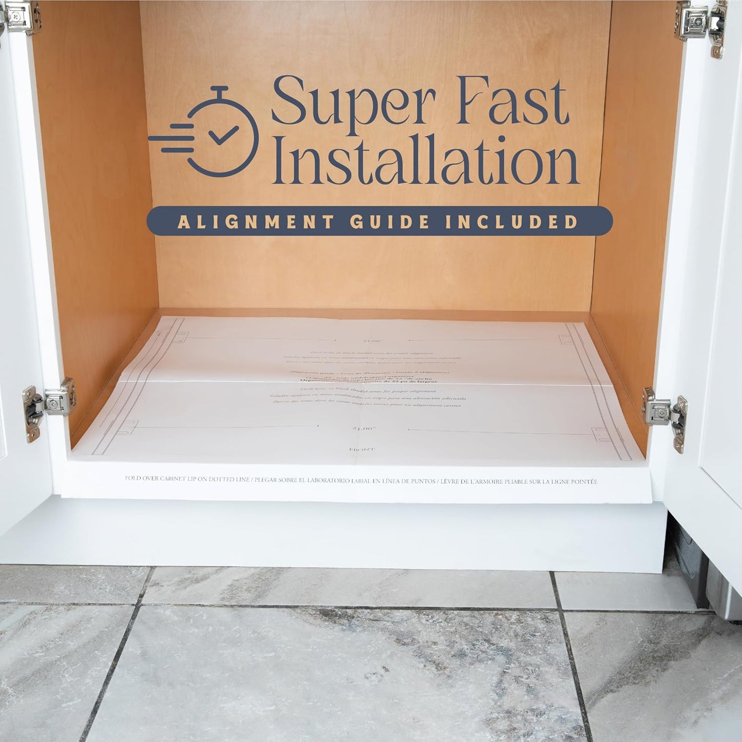 HOLDN’ STORAGE Pull Out Cabinet Organizer, Heavy Duty Caddy w/Lifetime Limited Warranty -24”W x 21”D - Requires At Least 25-1/4” Cabinet Opening, Steel Metal Cabinet Drawers Slide Out, Chrome