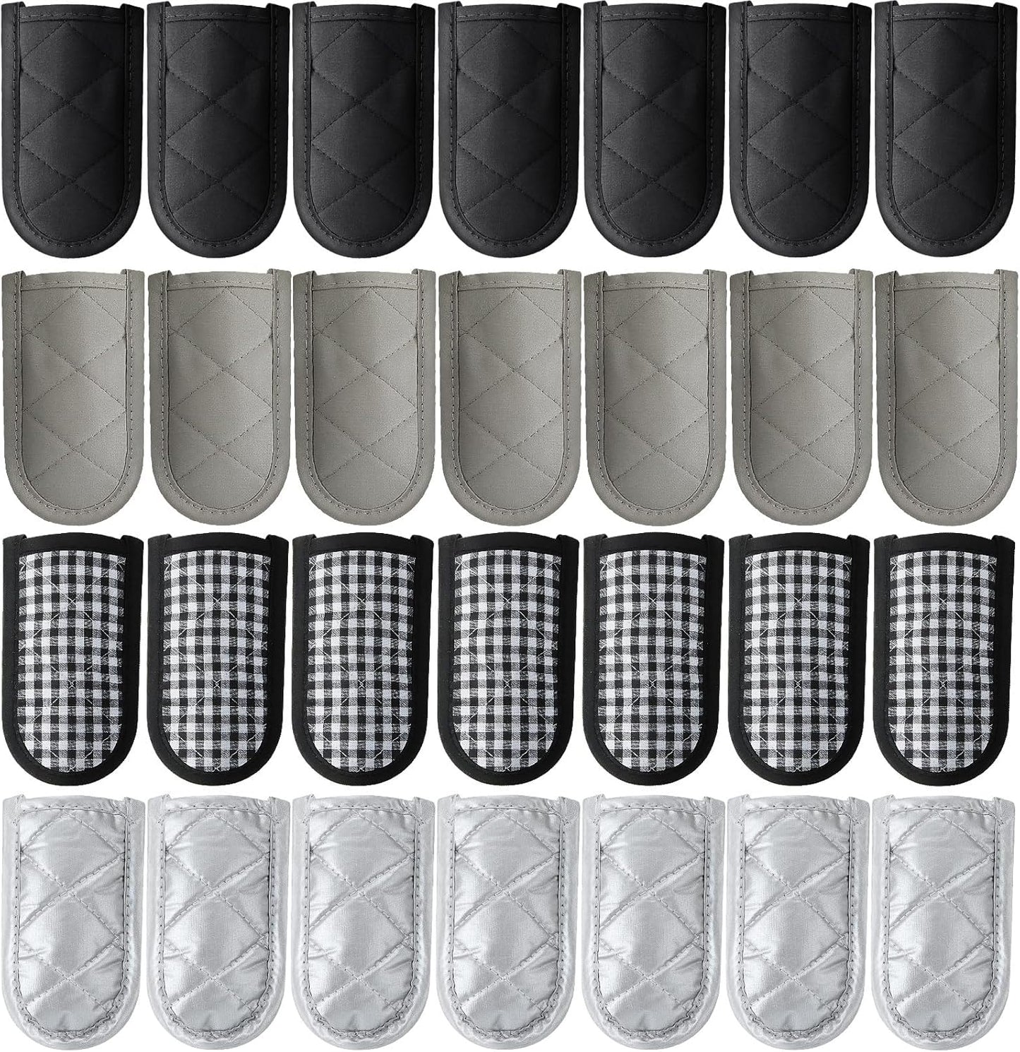 Patelai 24 Pcs Pan Handle Sleeve Covers Cast Iron Handle Cover Heat Resistant Non Slip Skillet Holder Sleeves Mitt for Kitchen Cooking Tools