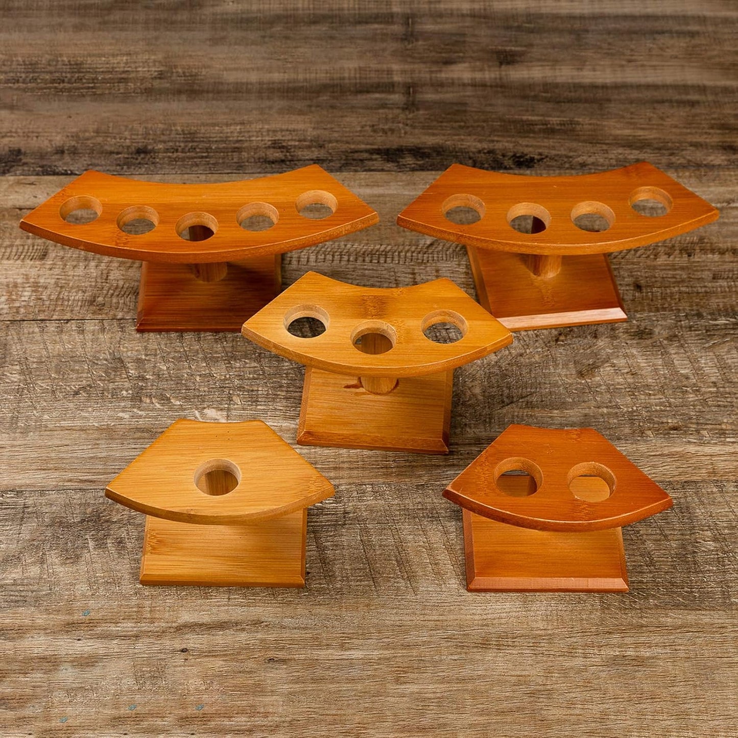 Japanese Style Temaki Sushi Roll Holder Ice Cream Cone Holder With 1-5 Compartments Holes, Kitchen Dining Decor Display Stand, Restaurant Supply Serveware (1 Hole)