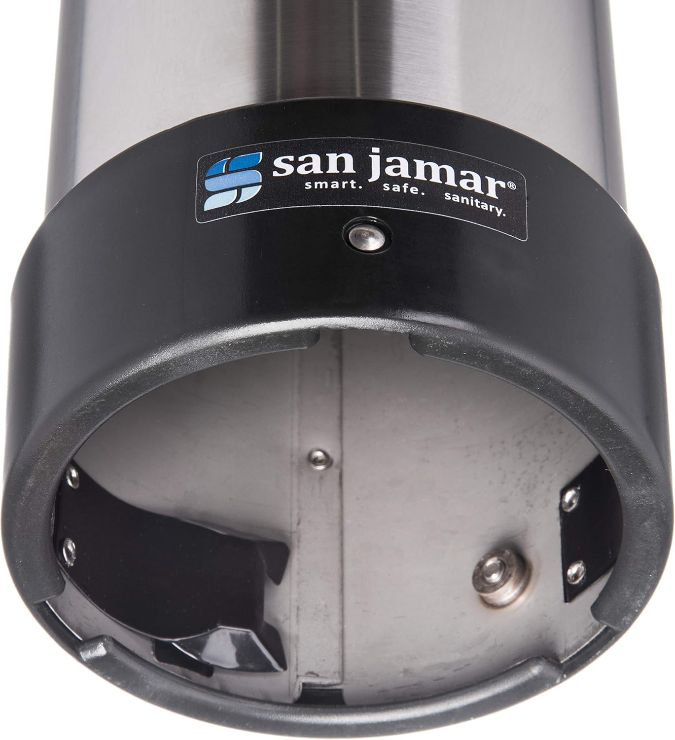 San Jamar Pull-Type Cup Dispenser 12-24 Oz. Cups for Restaurants, Home, and Office, Plastic, 23.5 Inches, Silver