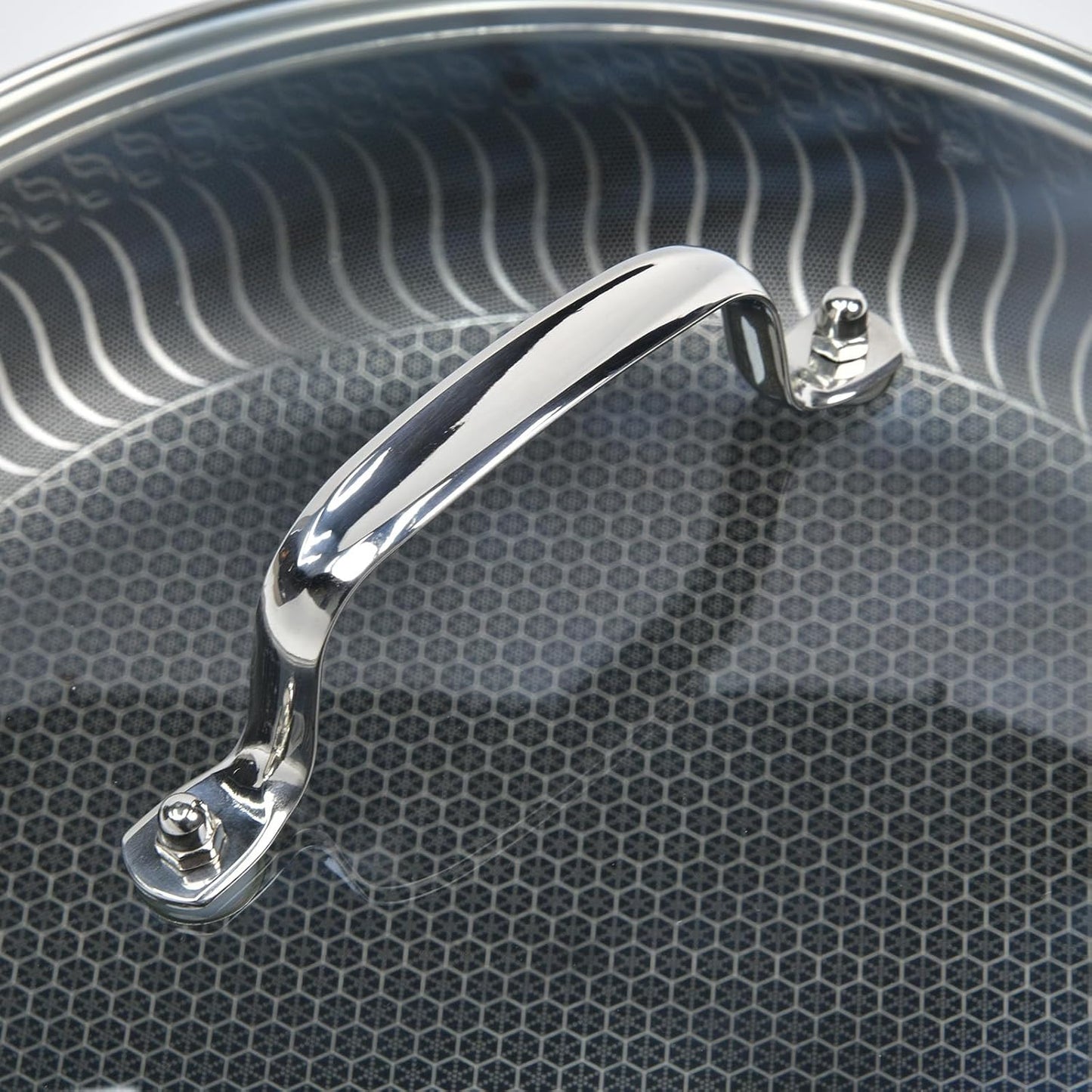 11 IN Glass Lid with Stainless Steel Handle for Frying Pan, Tempered Replacement Cover Compatible for All Cookware for Skillets, Round Cast Iron Aluminium, Stainless Steel Pans & Pots 276mm-292mm