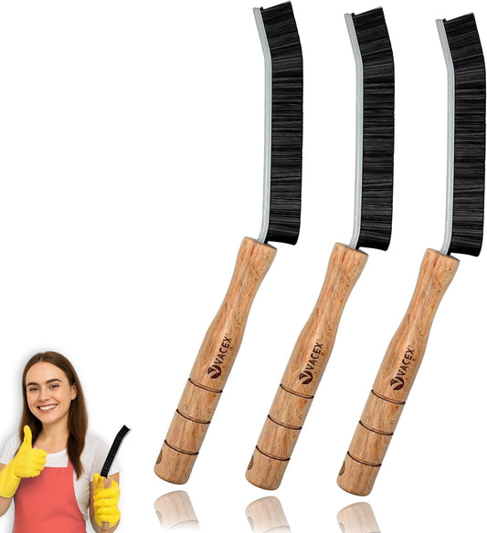 Crevice Cleaning Brush - Grout Scrub Brush, House Cleaning Supplies, Gap Cleaning Tools, Home Essentials, Gifts for Women Men, Hard Bristle Crevice Cleaner Brush for Household Use, Bathroom (3PCS)