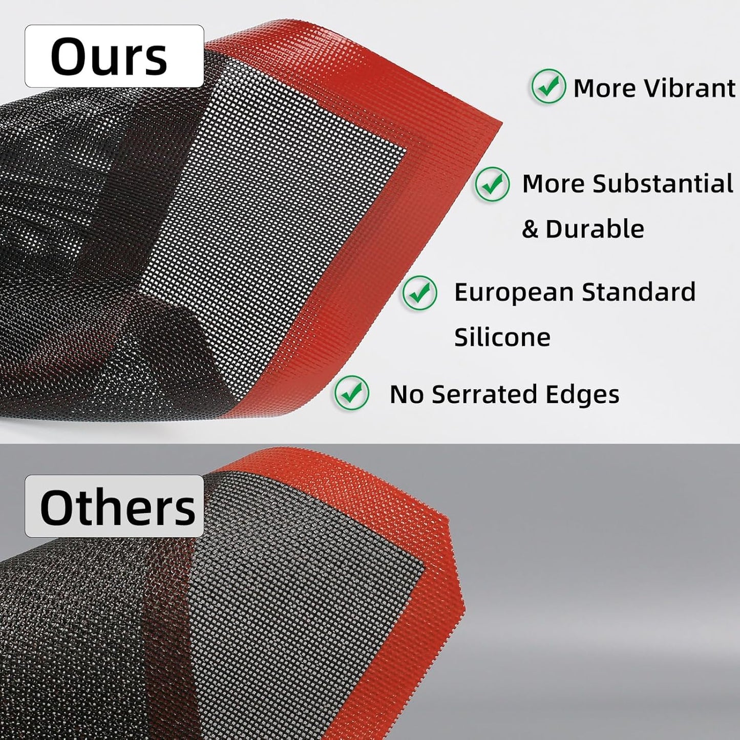 Perforated Silicone Baking Mat for Two-Thirds Size Pan, Non-Stick Eclair Baking Mat for 15x21 Big Sheet, Reusable Cookie Sheet Liner for Two Thirds Sheet Pans for Sugar Cookies 1 PCS