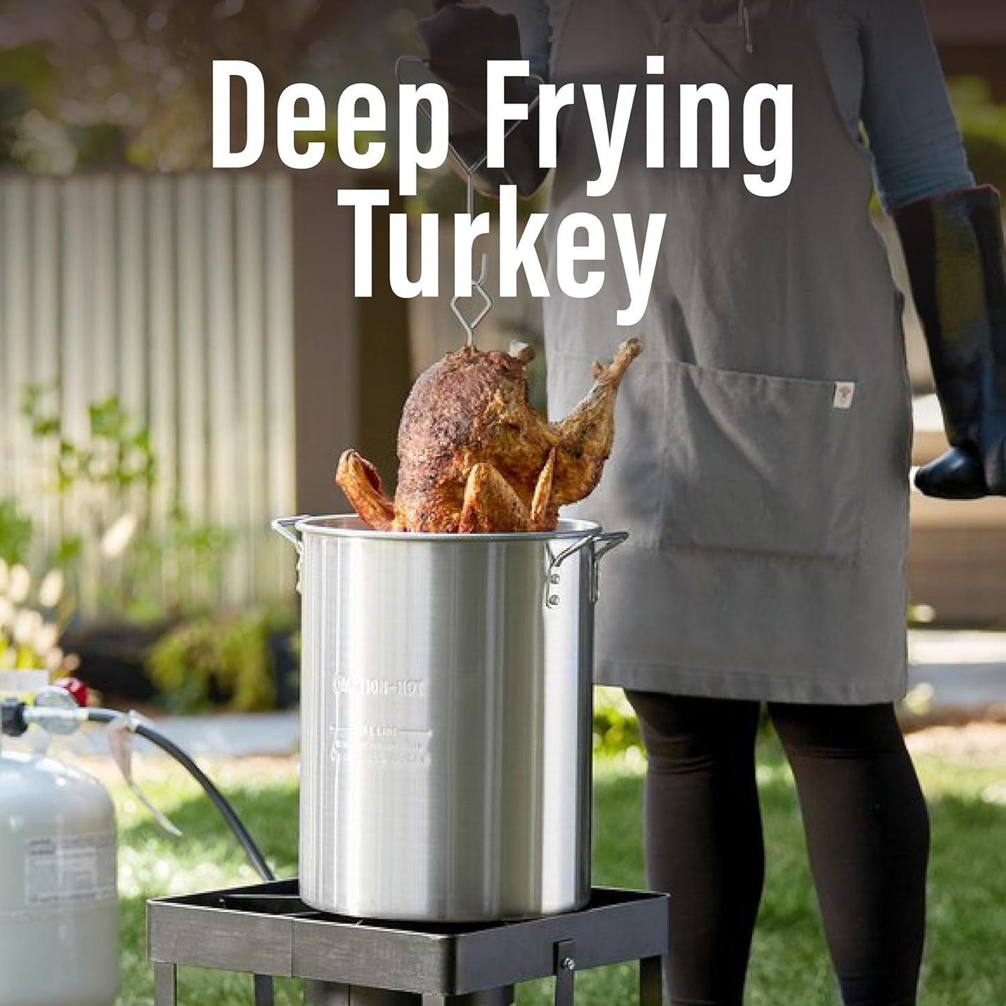 RAPICCA Heat Resistant BBQ Grill Gloves: Oil Resistant Waterproof for Smoking Grilling Cooking Barbecue Deep Frying Turkey Rotisserie Handling Hot Greacy Meat - Long Sleeve 932°F