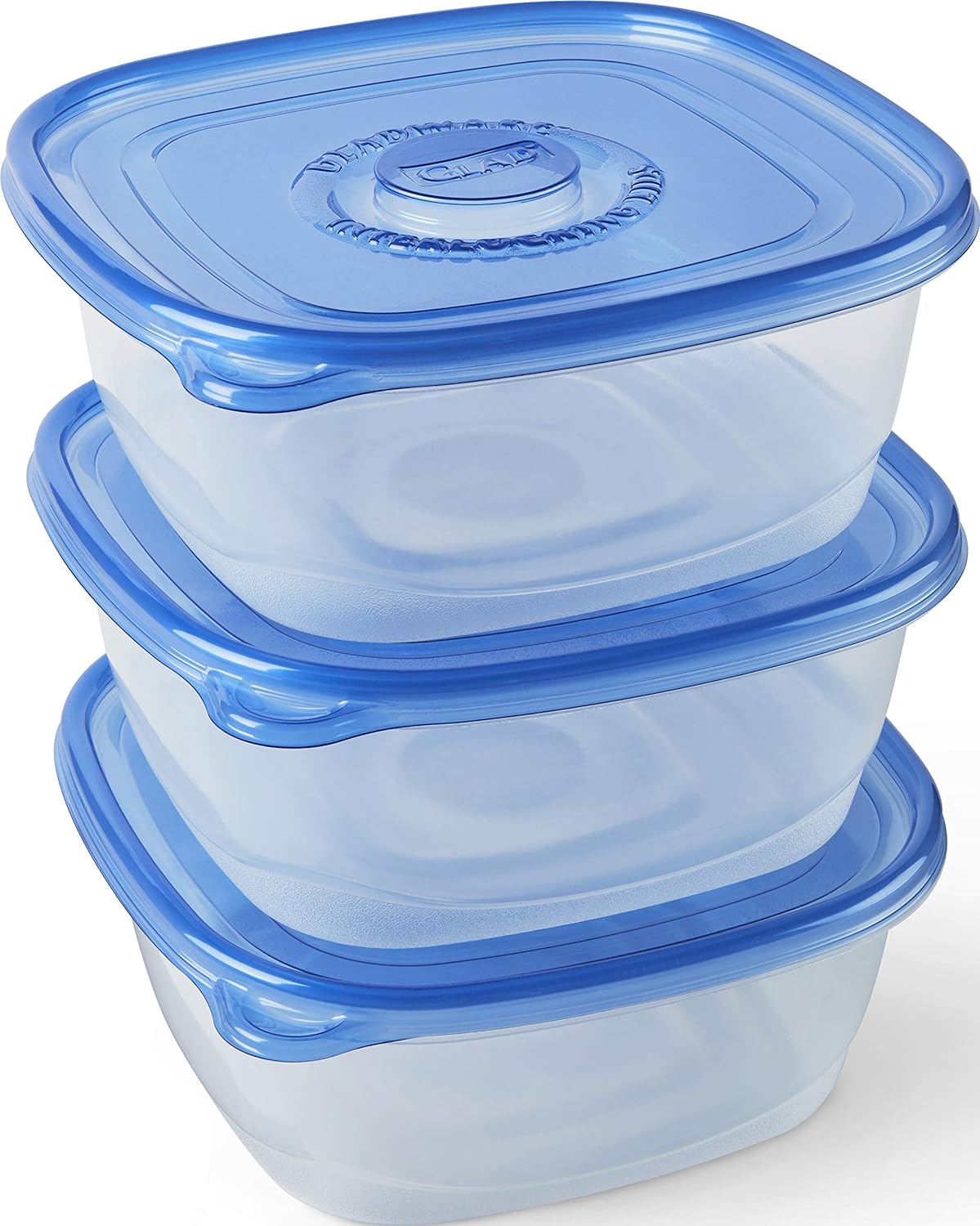 GladWare Family Size Food Storage Containers, XL | Large Square Food Storage, Containers Hold up to 104 Ounces of Food, Large Set 3 Count Food Containers | Tupperware, Plastic Food Container