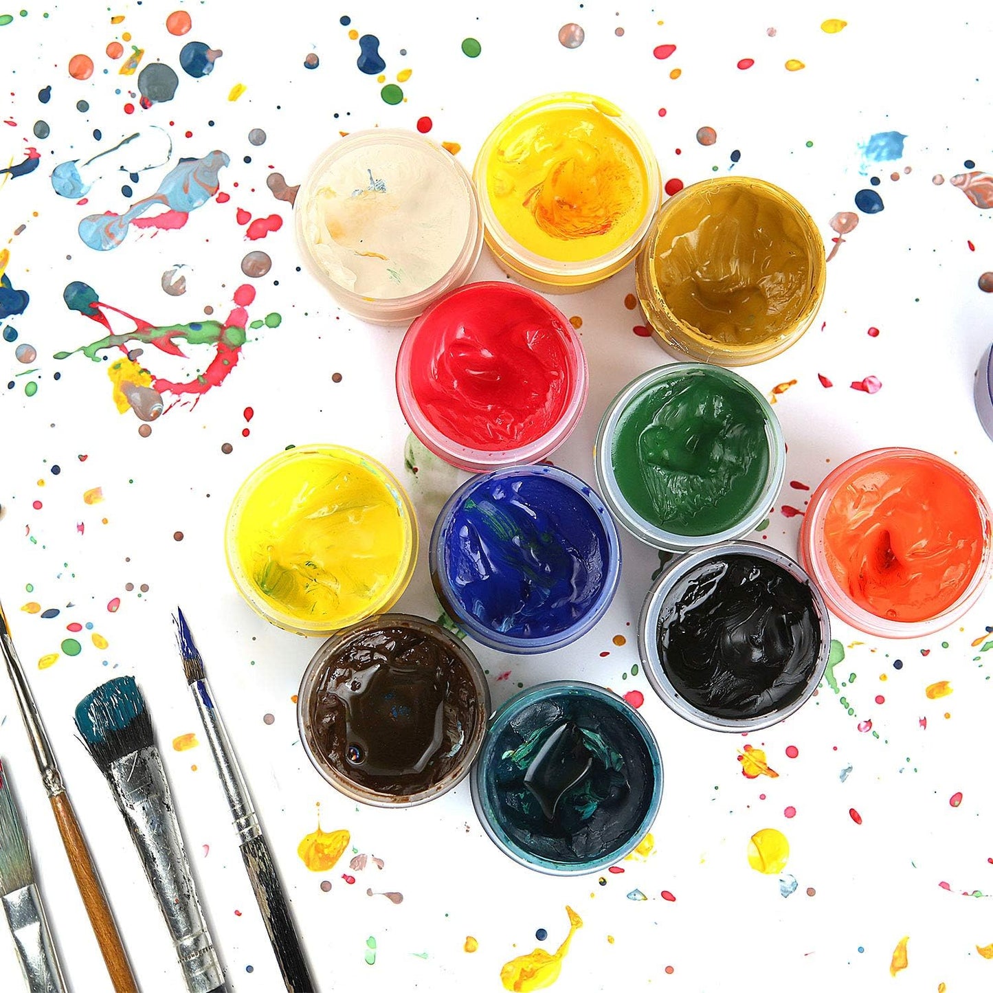 SATINIOR 6 Pack 8 oz Plastic Jars Containers with Lids Wide-mouth Refillable Leakproof Reusable Round Empty Jars for Travel Cosmetic Dry Food Spice Candy Cookie Home Kitchen Organizing (Clear)