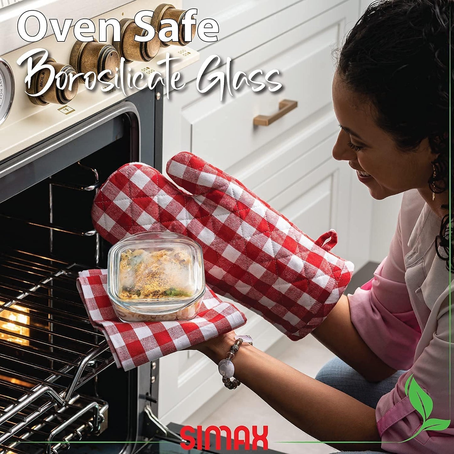 Simax Casserole Dish For Oven, 10 Ounce Mini Glass Baking Dish With Lid, Small, Personal Sized Bakeware and Cookware, Great for Storage, Microwave, Oven, And Dishwasher Safe Borosilicate Glass Dish