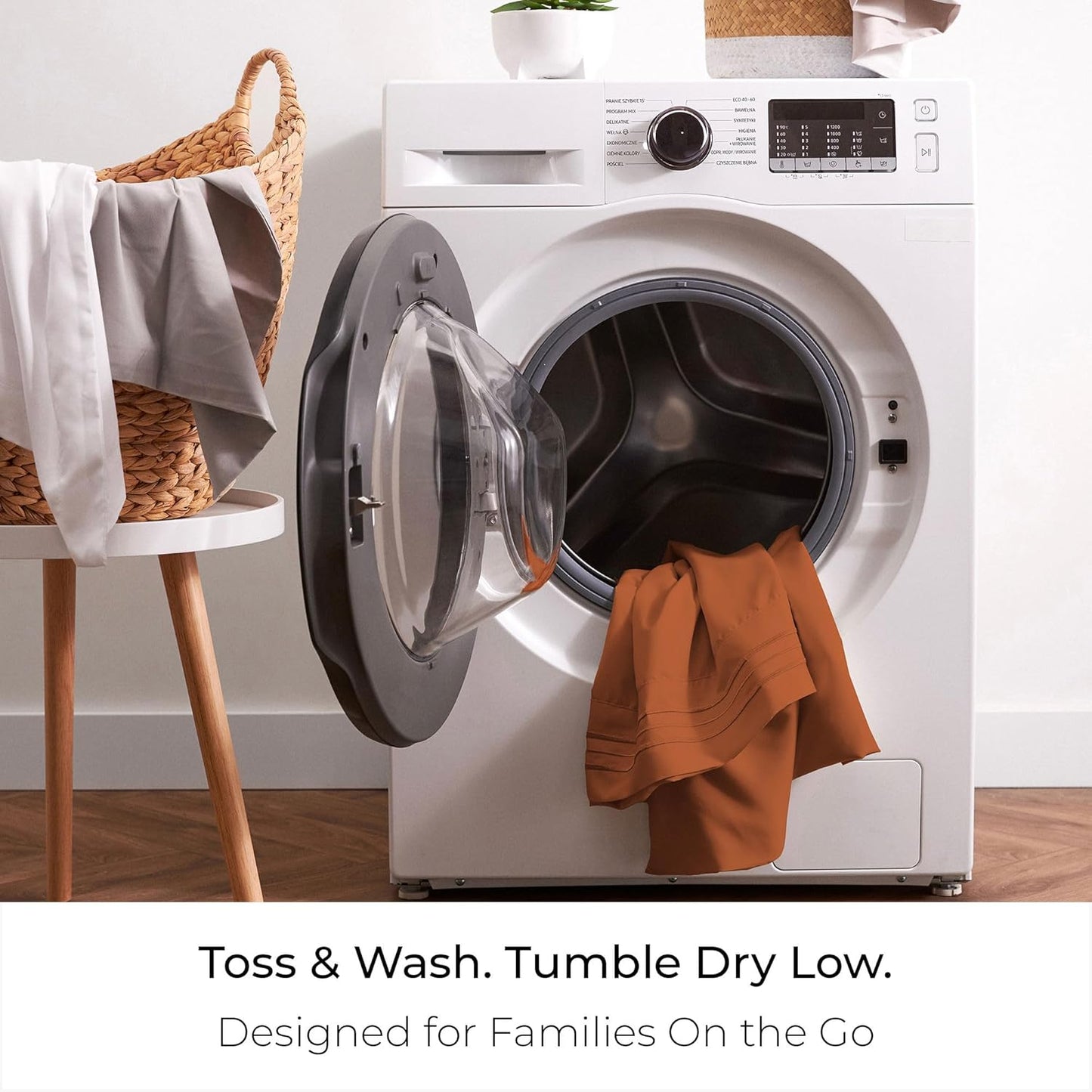 Mellanni Full Sheets Set - 4 PC Iconic Collection Bedding - Hotel Luxury, Extra Soft, Cooling Bed Sheets - Wrinkle, Fade, Stain Resistant (Full, Terracotta)