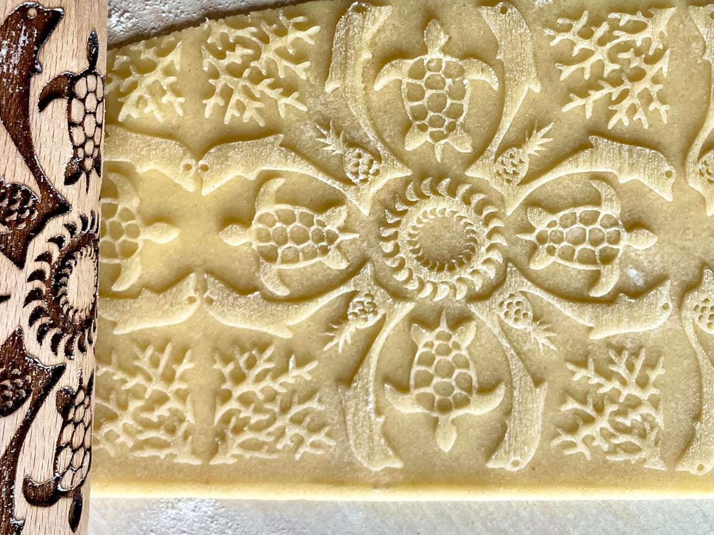 HAWAII 3 KID Rolling Pin SET. Wooden Laser Cut Mini Rolling Pins for cookies, play dough, salt dough by Algis Crafts