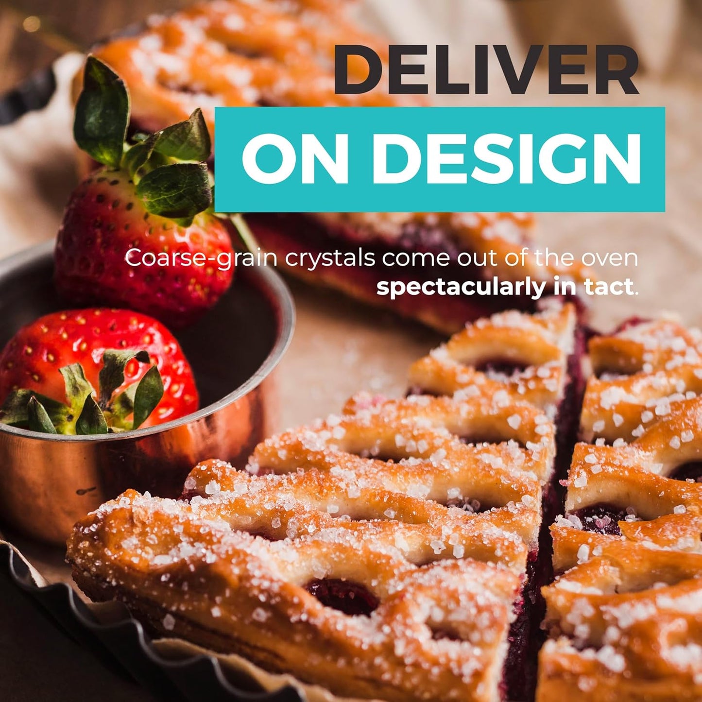 Sparkling Sugar (11oz) White Sparkling Sugar Crystals for Baking, Sanding Sugar, Extra Coarse Grain, Bright White, Maximize Sparkle, Holds Under Heat, Adds a Sweet Crunch, Non-GMO Sourced, Tested and Verified Gluten Free, Premium Quality