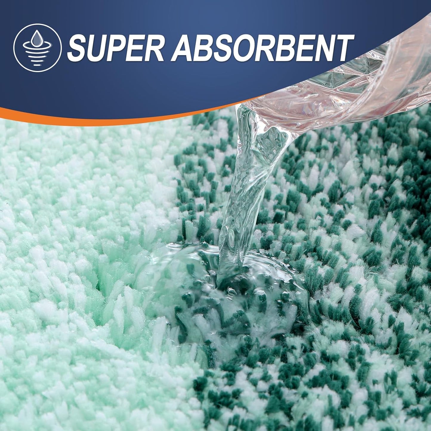 OLANLY Bathroom Rugs Mat 30x20, Extra Soft Absorbent Microfiber Bath Rugs, Rubber Backing, Quick Dry, Washable Bath Mats for Bathroom Floor, Tub and Shower, Home Decor Accessories, Blackish Green