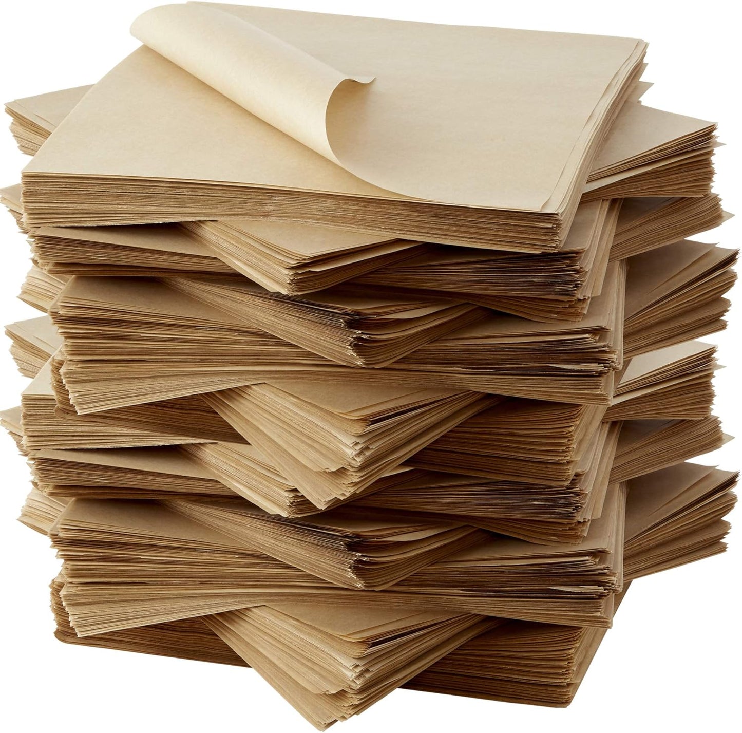 Eco Friendly, Grease Proof 12" x 12" Deli Wrap 2000 Pk. Best Kraft Food Wrapping Paper Sheets for Picnic, Festival, Fair or BBQ. Perfect Liner for Tray, Basket or Boat. Quality Bulk Restaurant Supply