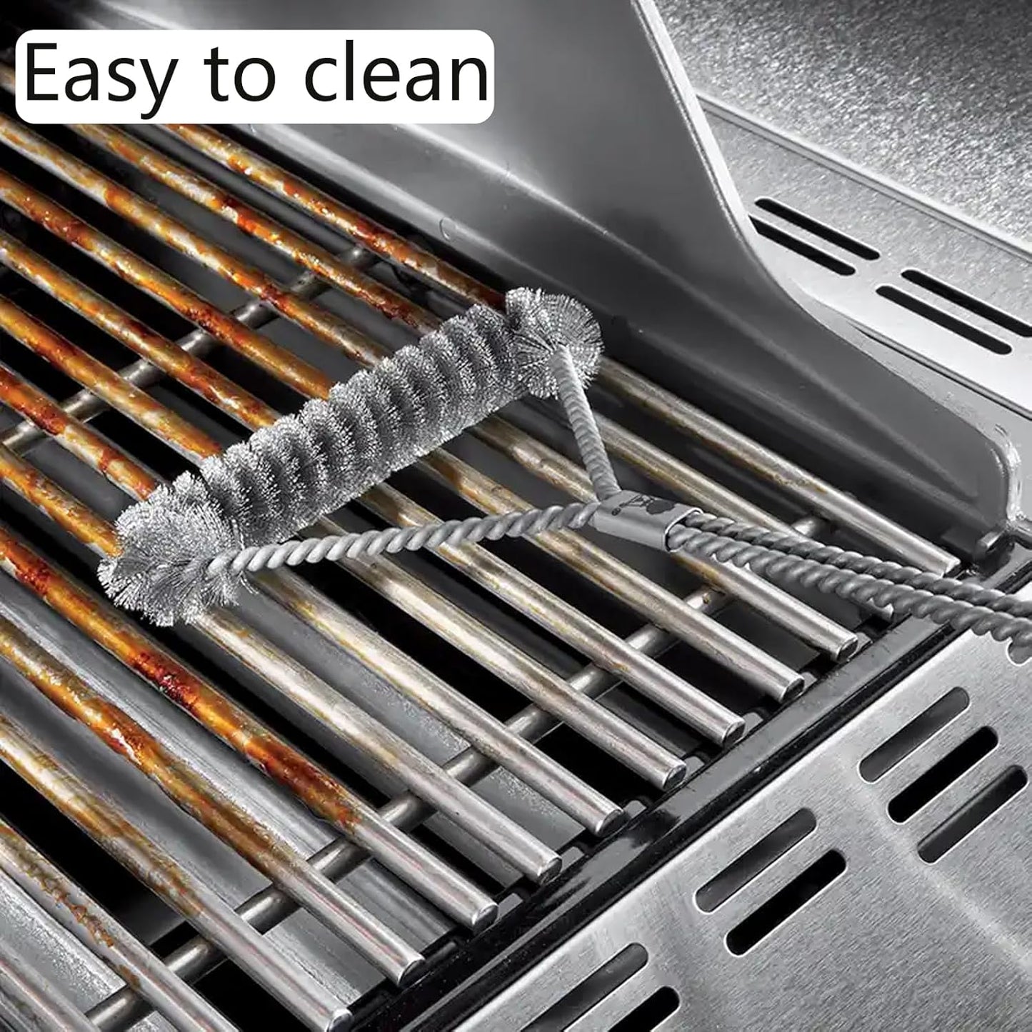 16517 Stainless Steel 5 Cooking Grates Replacement Parts for Bull Angus 40" Grill 57568 57569 57568CE 57568AGA 57569CE Brahma Lion Premium L90000 57569CE 57569CE Gas Grill 19-1/4"