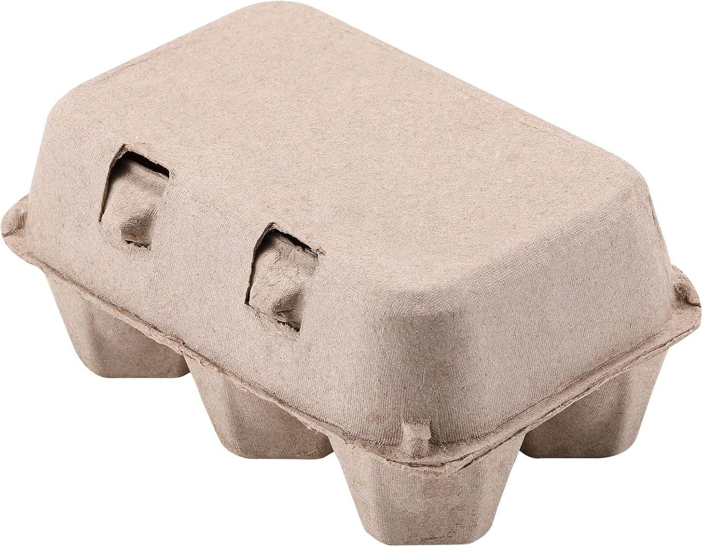 Half Dozen Vintage Egg Cartons 25 Pack, Blank Natural Pulp 6 Count Carton for Chicken Eggs Reusable, Storage Tray Strong for Holds Up to Six 6 Egg Cardboard Paper Holder Container for Refrigerator