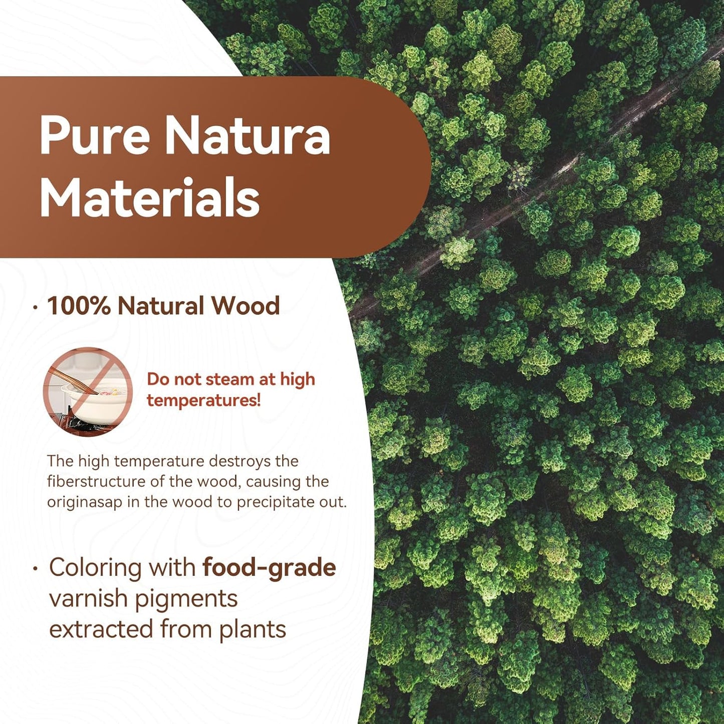 Wooden Spoons for Cooking with Holder,10Pcs Wooden Kitchen Utensil Set Non stick, Non Scratch Natural Teak Wooden Utensils for Cooking