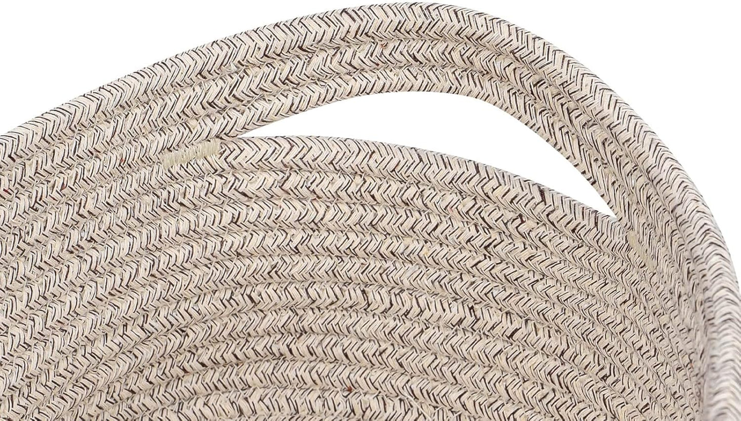 CubesLand Small Storage Baskets for Shelf,Cube Organizer Basket Bin,Woven Baskets for Shelves,Soft Toys Storage Basket,Baby Nursery Basket Bin,Home Decor 12 x 8 x 5.11 inches Light Brown