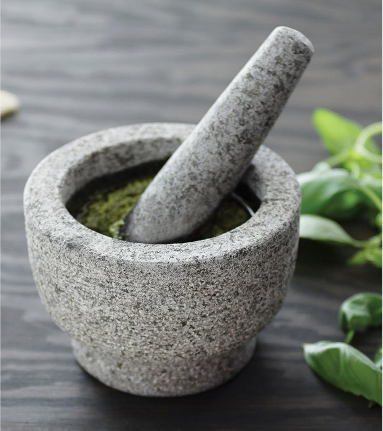 Fox Run Mortar and Pestle, Granite, 6 x 4.3-inch