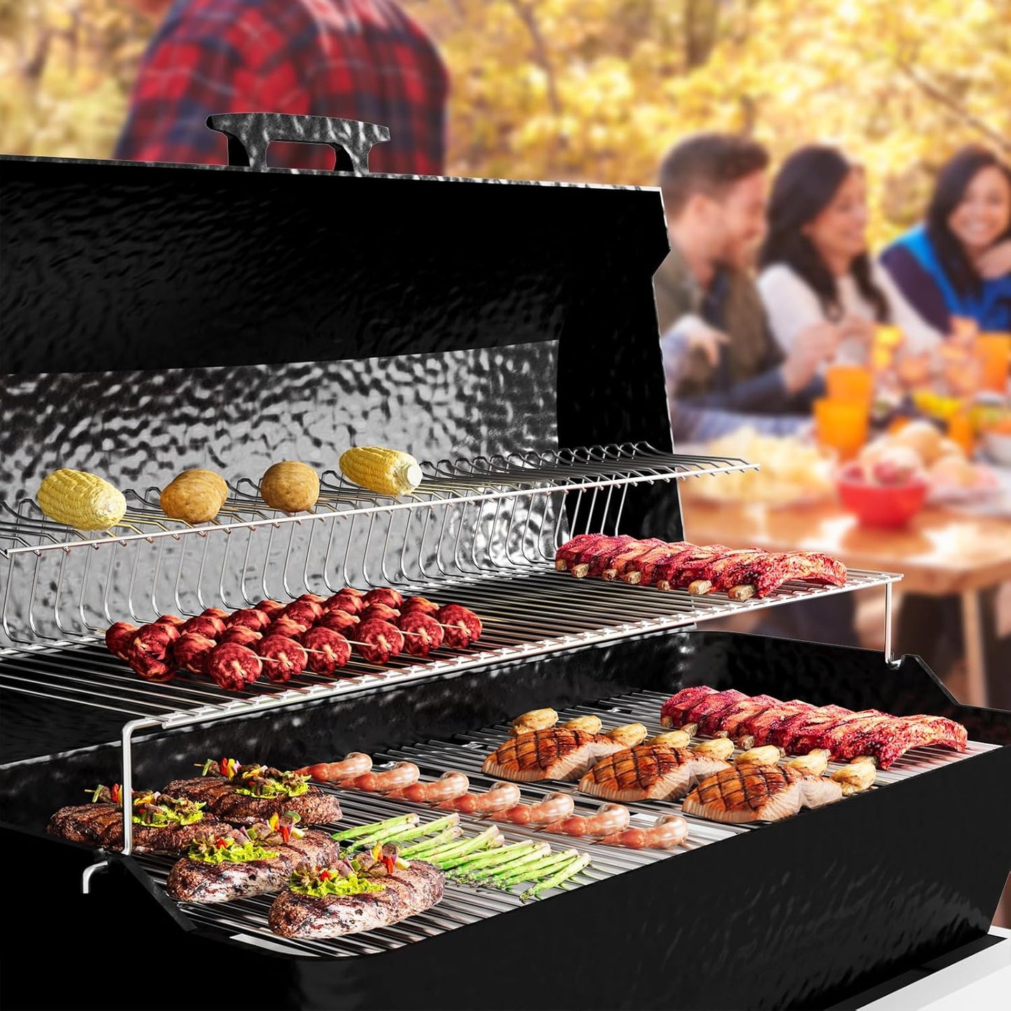 15 Inch Stainless Steel Grill Cooking Grid Grate for Weber Old Spirit 200 Series, Spirit E/S 200 & 210 with Side Control Panel, Spirit 500, Genesis Silver A, for Weber 7522 7523 7521 65904 65905