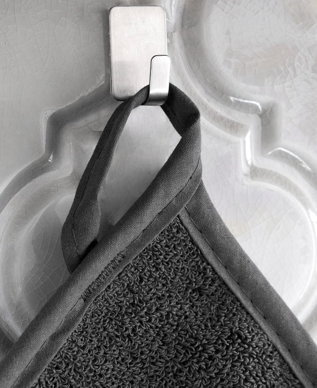 RITZ Terry Potholder & Hot Pad: Unparalleled Heat Resistant, Durable 100% Cotton – Ergonomically Designed for Optimal Grip – Easy-Care Machine Washable – 4-Pack, Federal/Graphite