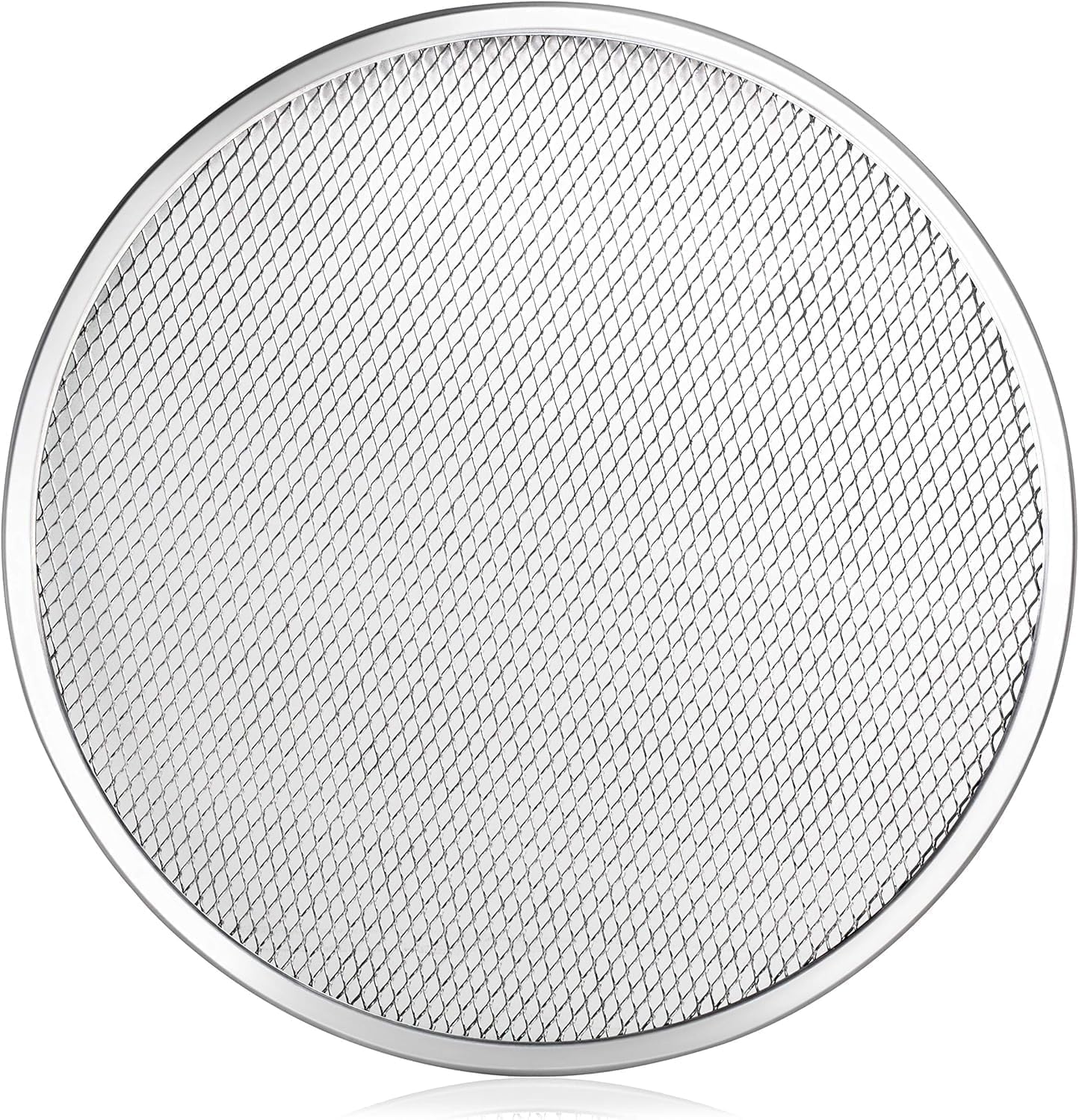 New Star Foodservice Restaurant-Grade Aluminum Pizza Baking Screen, Seamless (14-Inch (Pack of 6))