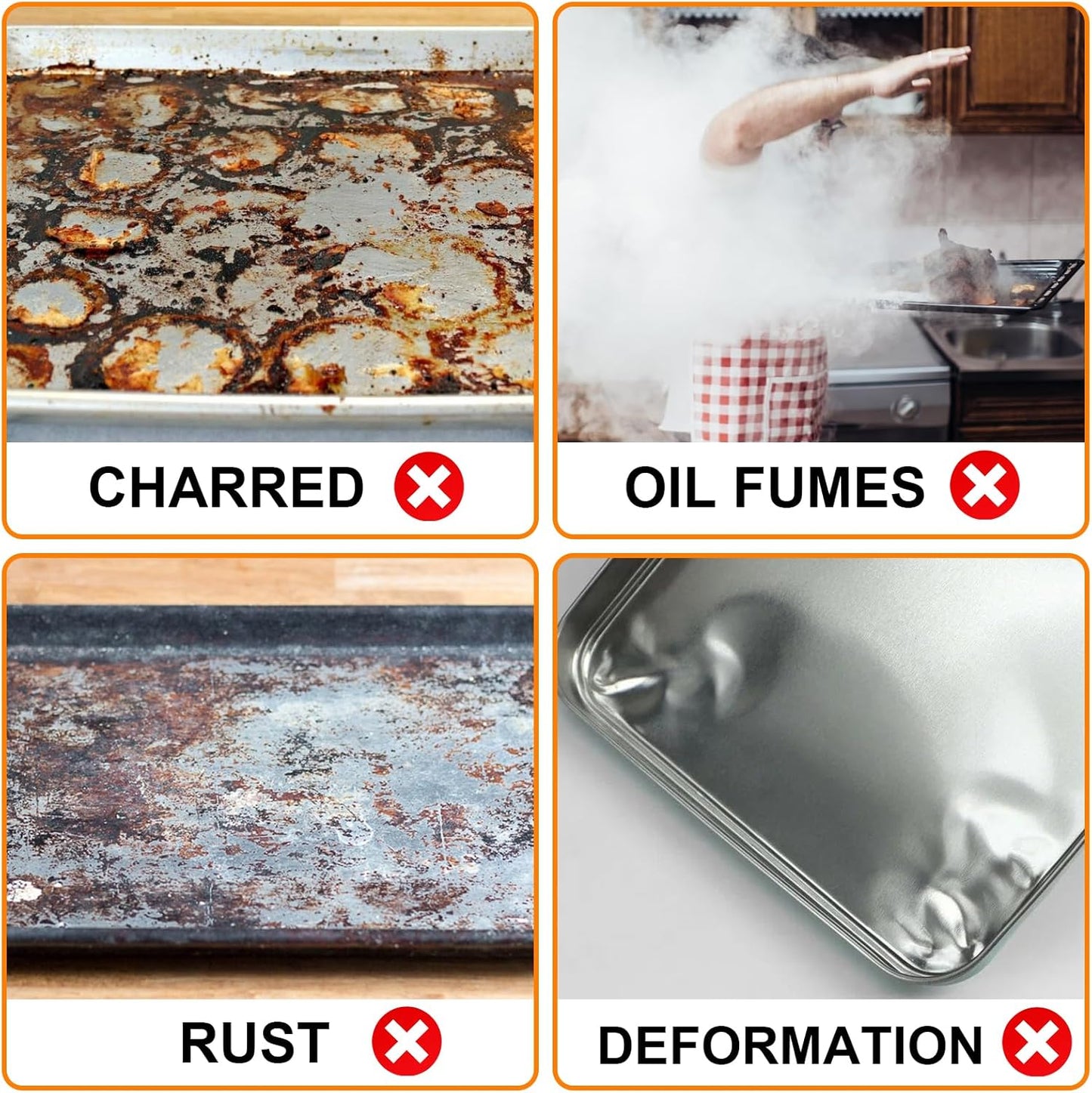 ABYDA Universal Stainless Steel Cooking Griddle, Heavy-Duty 4mm Strengthen thickness, Flat Top Plate Insert with Grease Groove and Removable Handles for Gas/Charcoal/Stove, 25" x 16"× 2.5“