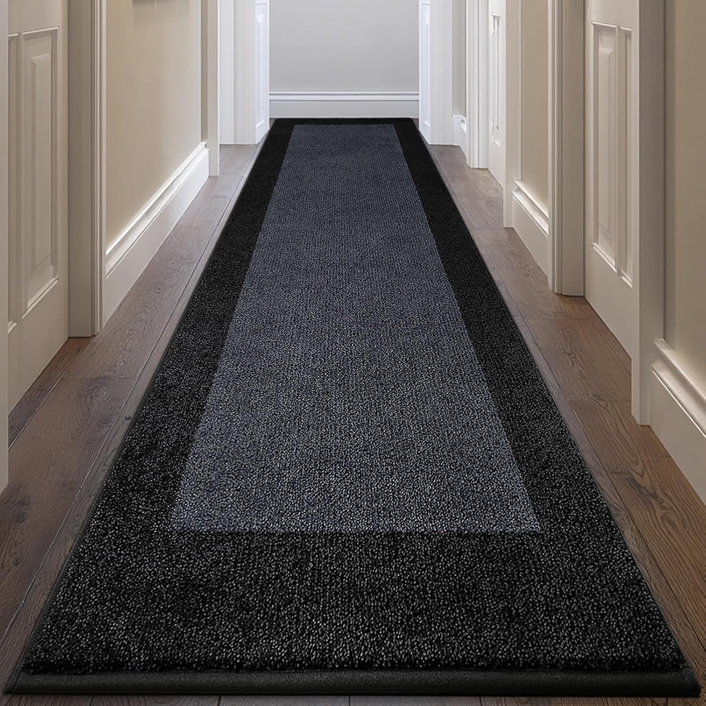 Machine Washable Runner Rug 32" x 120", Non Slip Kitchen Mat for Floor, Absorbent Entryway Rug for Kitchen, Bedroom, Living Room, Hallway, Door (Roll Packing)