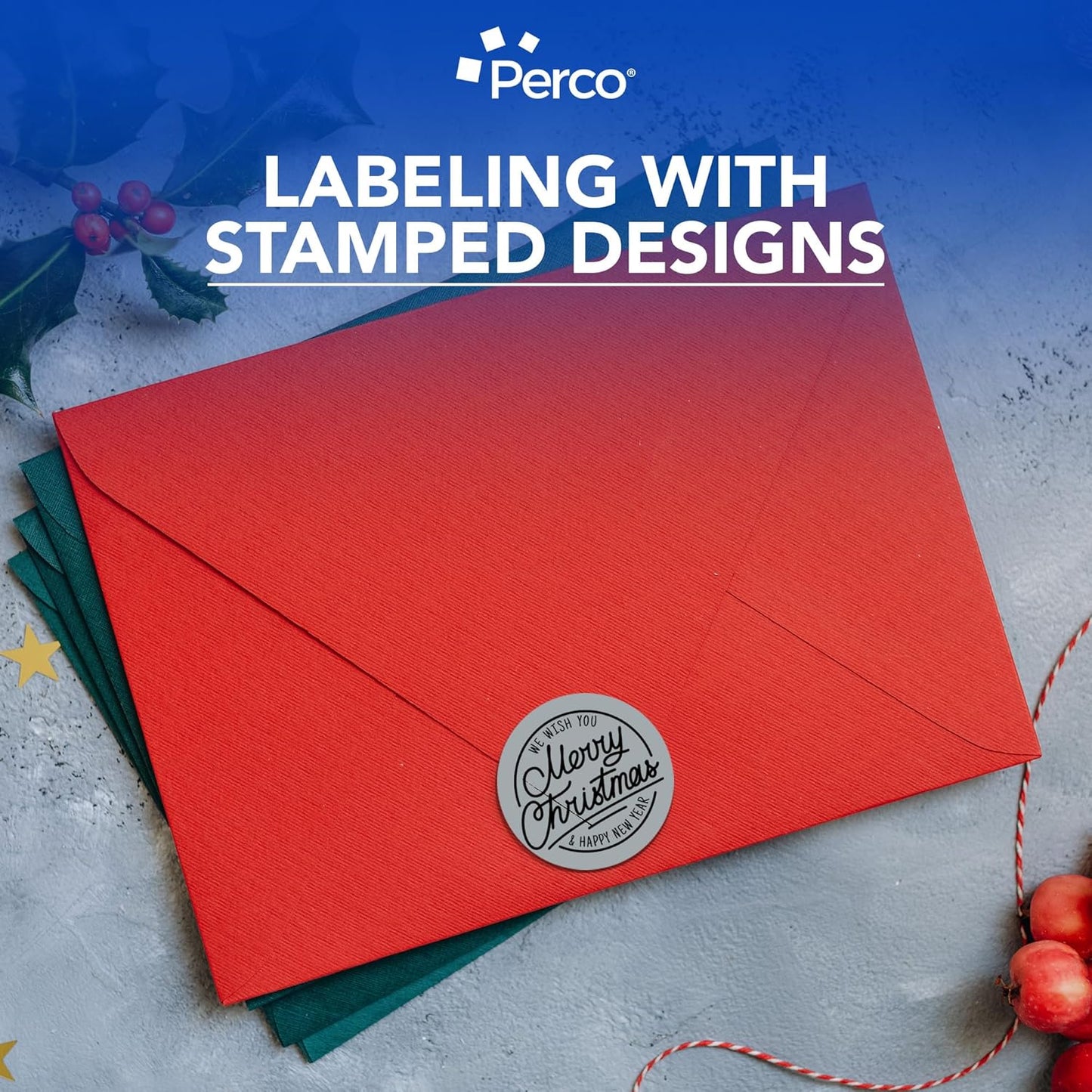 Perco Grey 3-Inch Round Circle Dot Sticker Labels with Easy Peel Perforation - 500 Labels per Roll - Strong Adhesion, Vibrant Colors for Organizing, Crafting & More - Made in USA