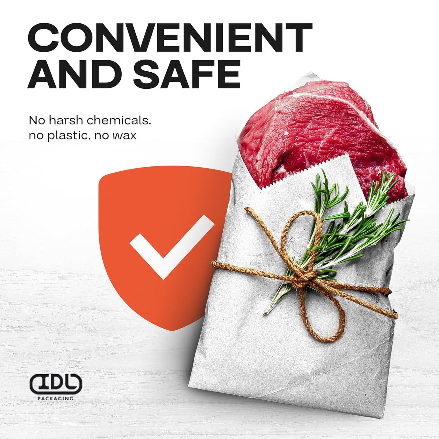 White Butcher Paper 36" x 12000" (1000 feet) - USA-Made Natural Butcher Paper Roll for Meat and Fish - Uncoated, Unwaxed & Food-Grade Material for Smoker, Grilling & BBQ by IDL Packaging